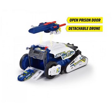 Dickie Toys Spielzeug-Polizei Police Bot, 35 cm, mit Transform-Funktion, Licht & Sound