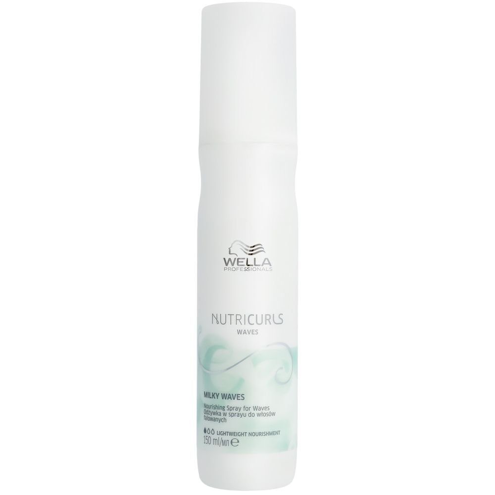 Wella Professionals Leave-in Pflege Wella Haar Pflegespray Nutricurls Waves Milky für welliges 150 ml