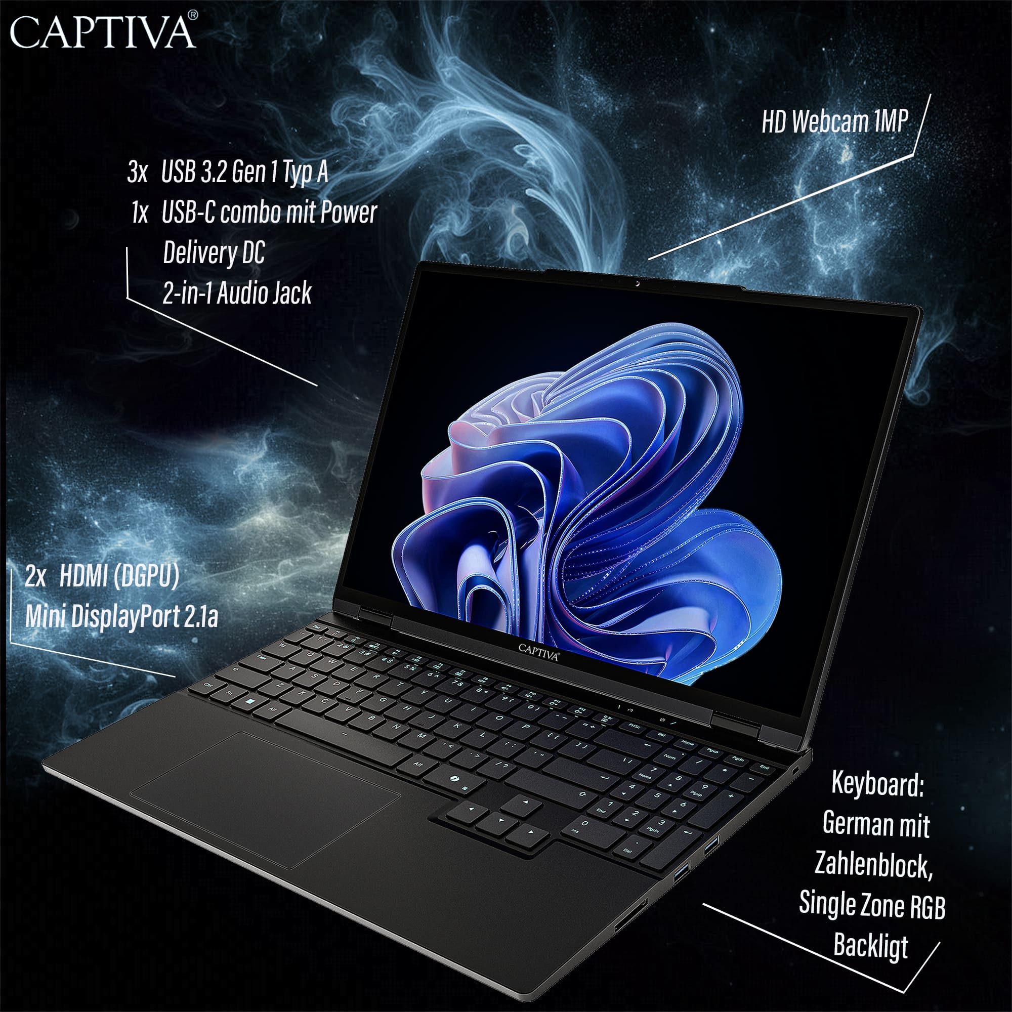 CAPTIVA Advanced Gaming I97-979CH Gaming-Notebook (AMD Ryzen 7 255, 16 GB, 1000 GB SSD)