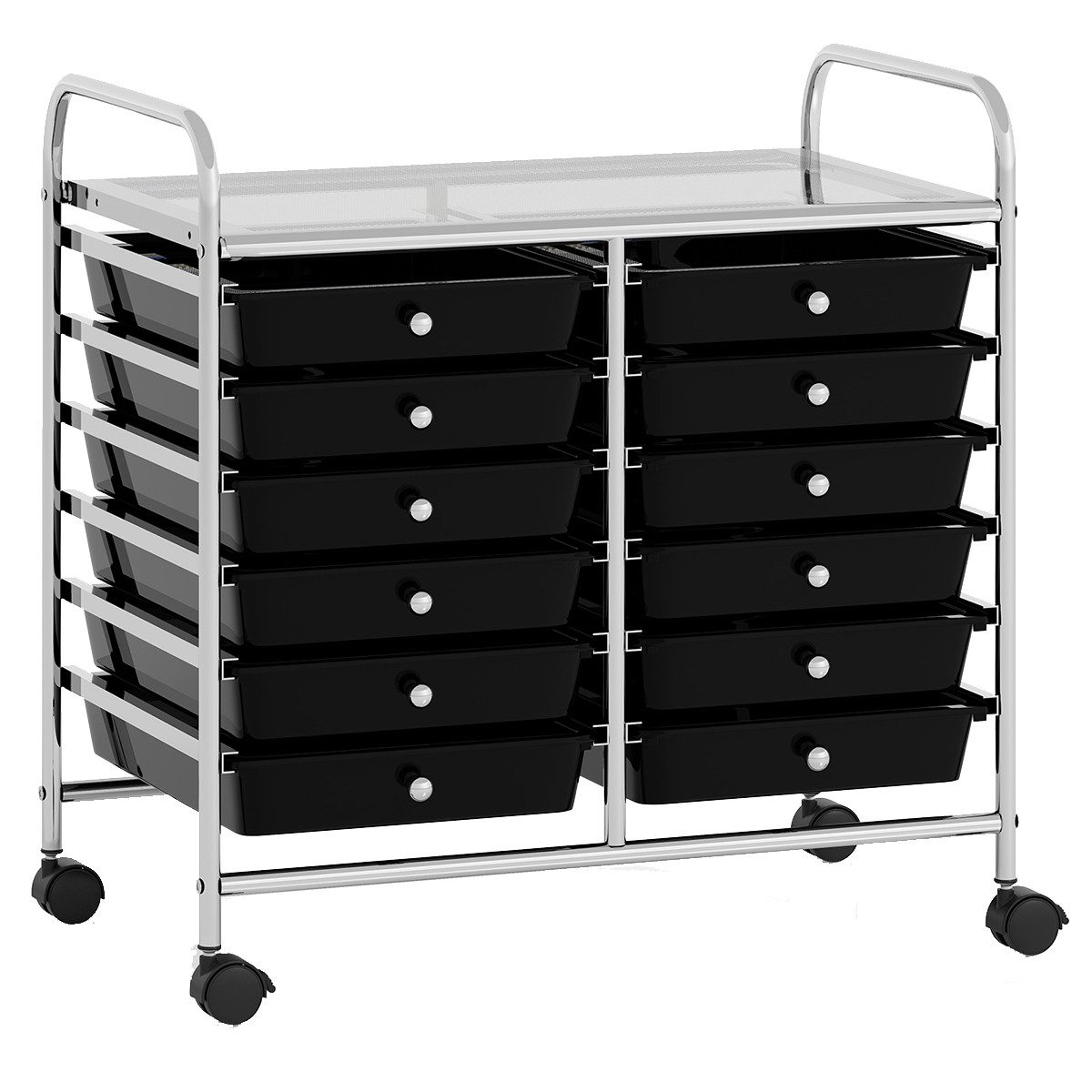 COSTWAY Rollcontainer, mit Schubladen Kunststoff, Rollwagen mit Rollen günstig online kaufen