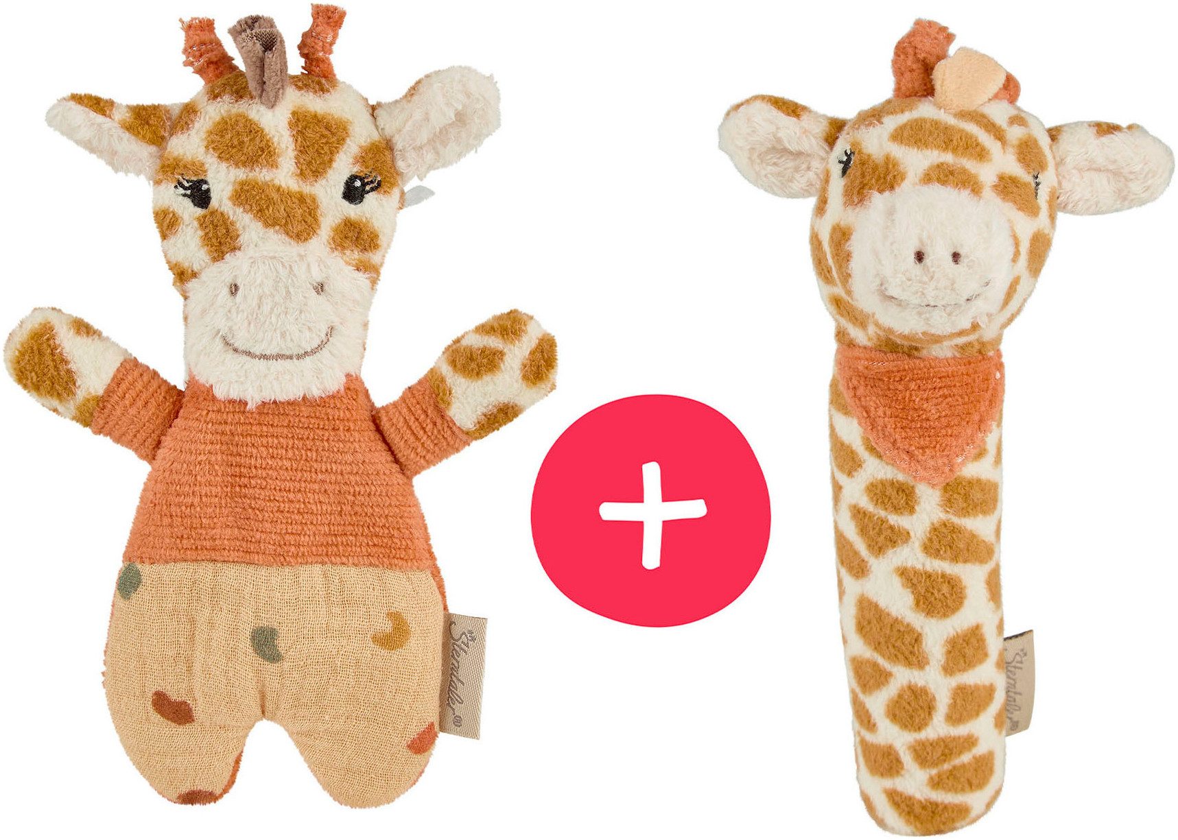 Sterntaler® Greifspielzeug Knistertier und Greifling Giraffe Kaya