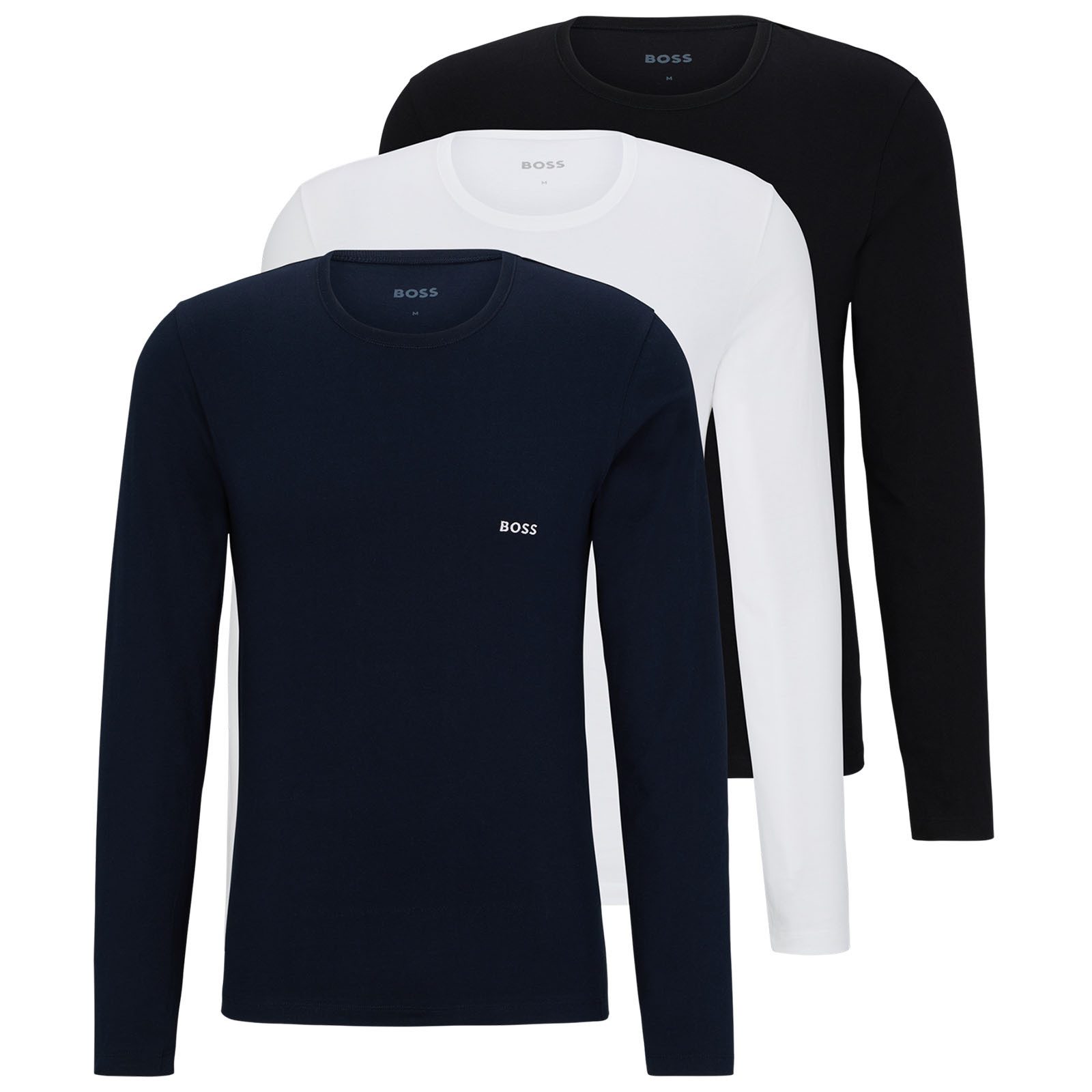 BOSS Langarmshirt BOSS Herren 50492321-990 R-Neck günstig online kaufen