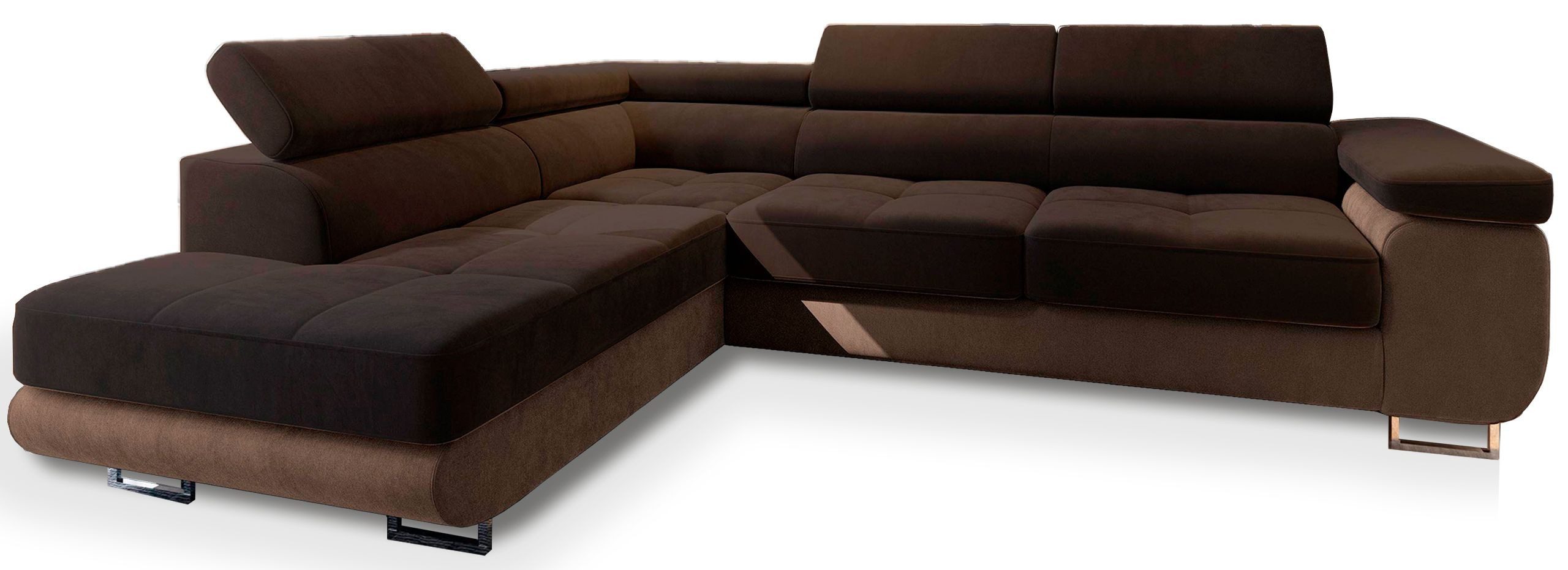 Masseno Ecksofa SELVA mit Schlaffunktion L-Form, Sofa mit Bettkasten günstig online kaufen