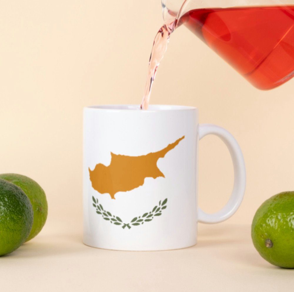 Flagge Becher Kaffee Kaffeetasse Tasse Tasse Zypern Büro Pot Tinisu National