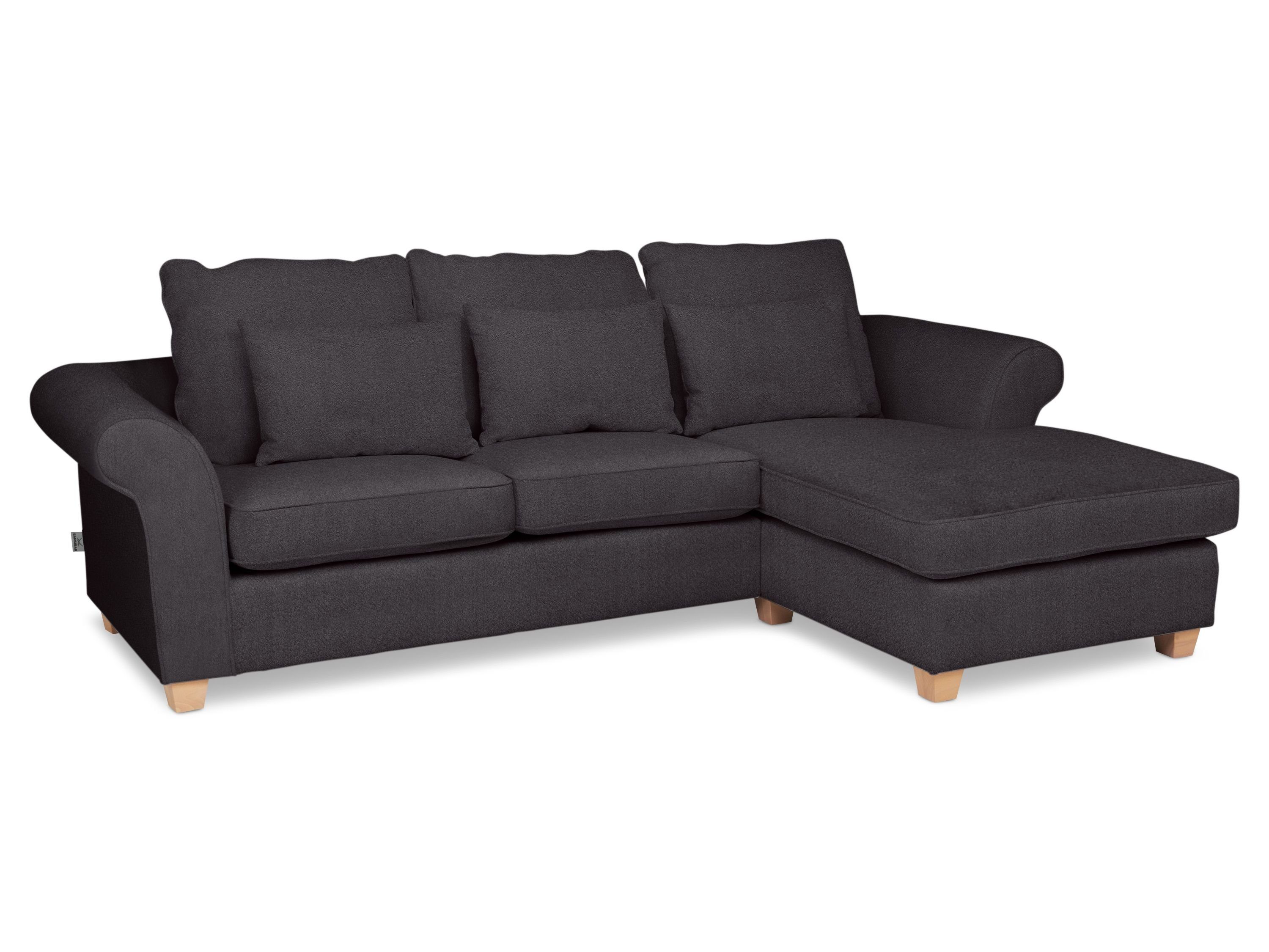 SANSIBAR Living Polsterecke Polsterecke SANSIBAR SANDE BB 271x171 cm grau Ecksofa Wohnlandschaft