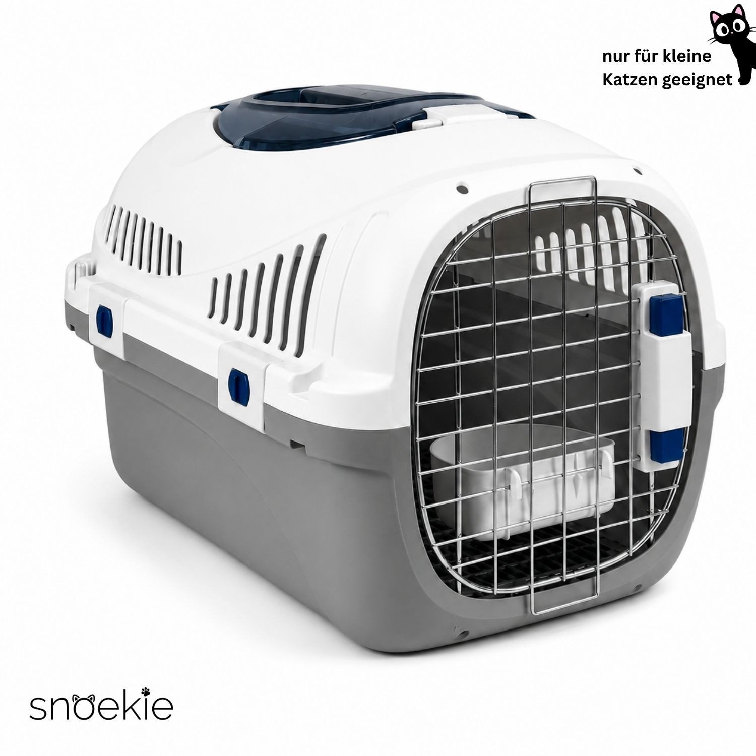 SNOEKIE Tiertransportbox SNOEKIE Transportbox für Katzen & Hunde bis 45 cm Körperlänge bis 15 kg
