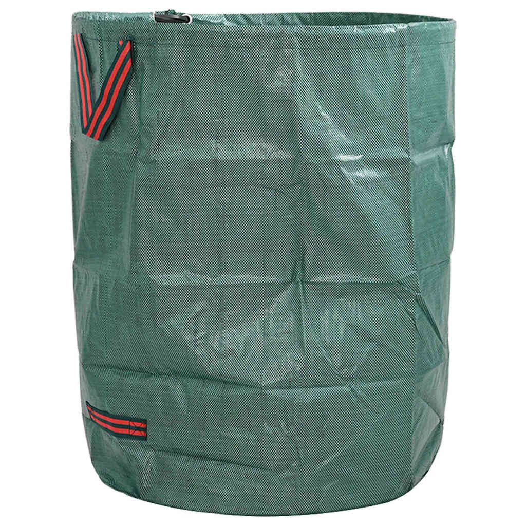 vidaXL Mülleimer Gartenmüllsäcke 12 stk. 300 l Grün Polypropylen