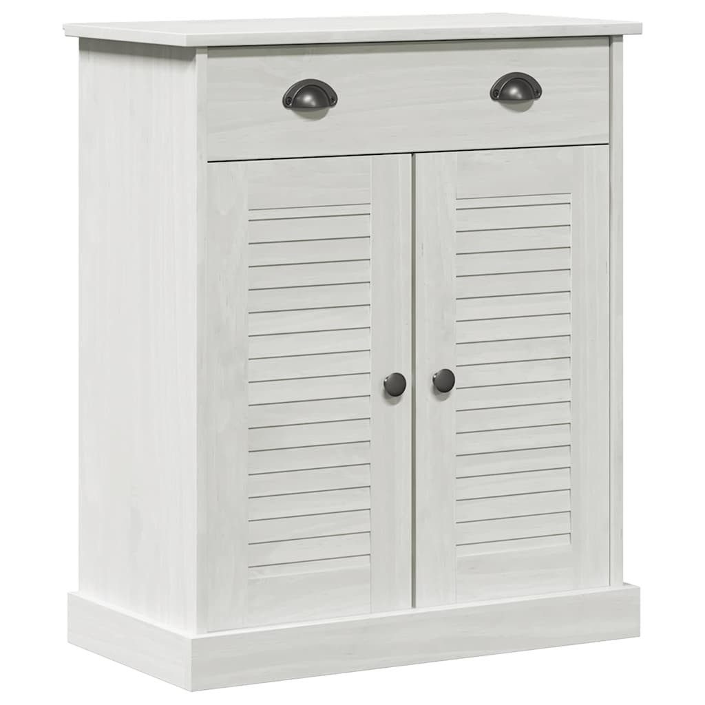vidaXL Badezimmerspiegelschrank Badezimmer Schrank mit Speicher VIGO Weiß 67,5 x 34 x 80 cm (1-St)