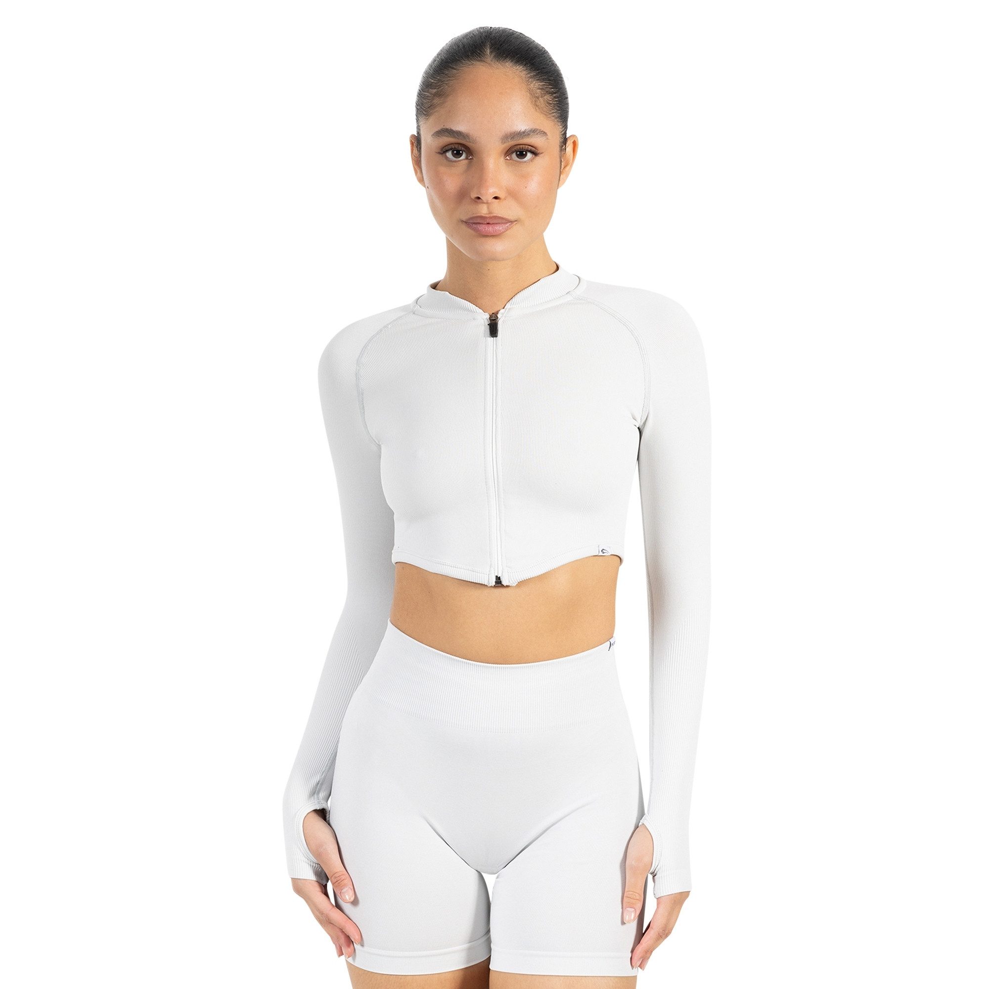 Smilodox Outdoorjacke Harly, Seamless Cropped Trainingsjacke, Reißverschlus günstig online kaufen