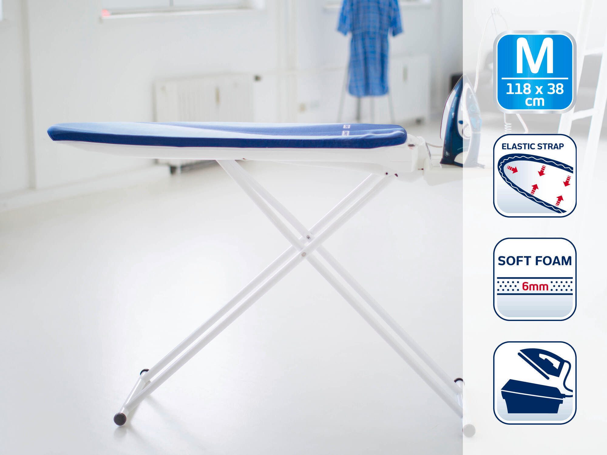 Leifheit Ersatz-Bügelbrettbezug Ersatzbezug Air Active M günstig online kaufen