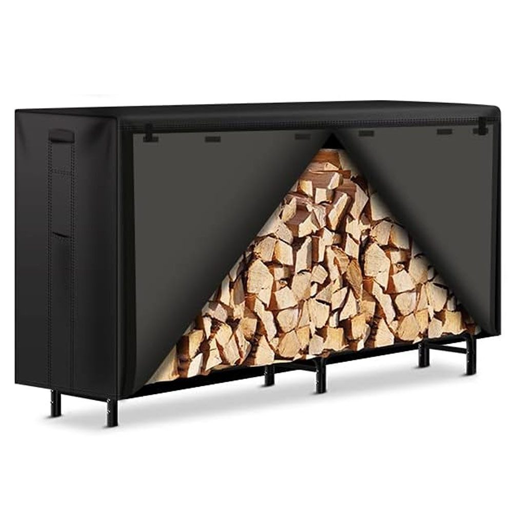 JOYOLEDER Kaminholzregal Groß Abdeckplane Brennholzregal Holzlager Untersta günstig online kaufen