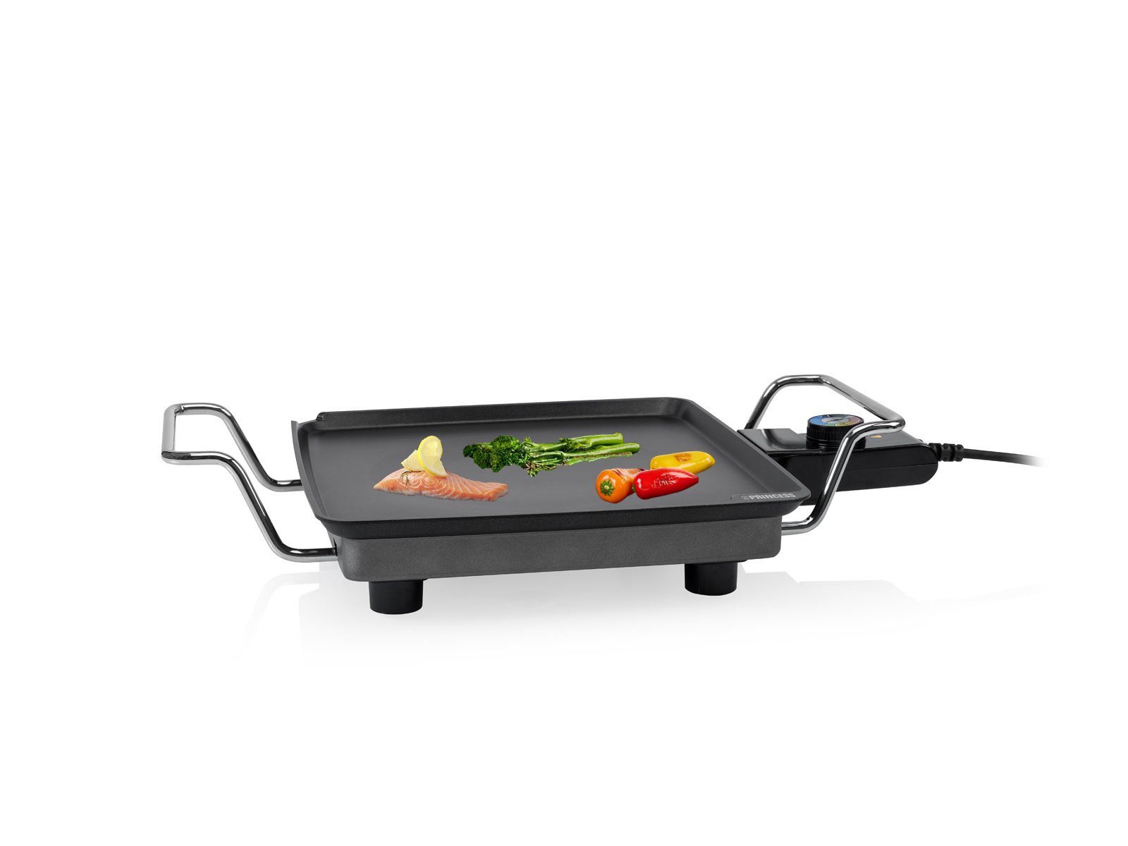 PRINCESS Teppanyakigrill, 1900 W, Japanischer Tischgrill für Zuhause 1-2 Personen Grillplatte 28x28cm