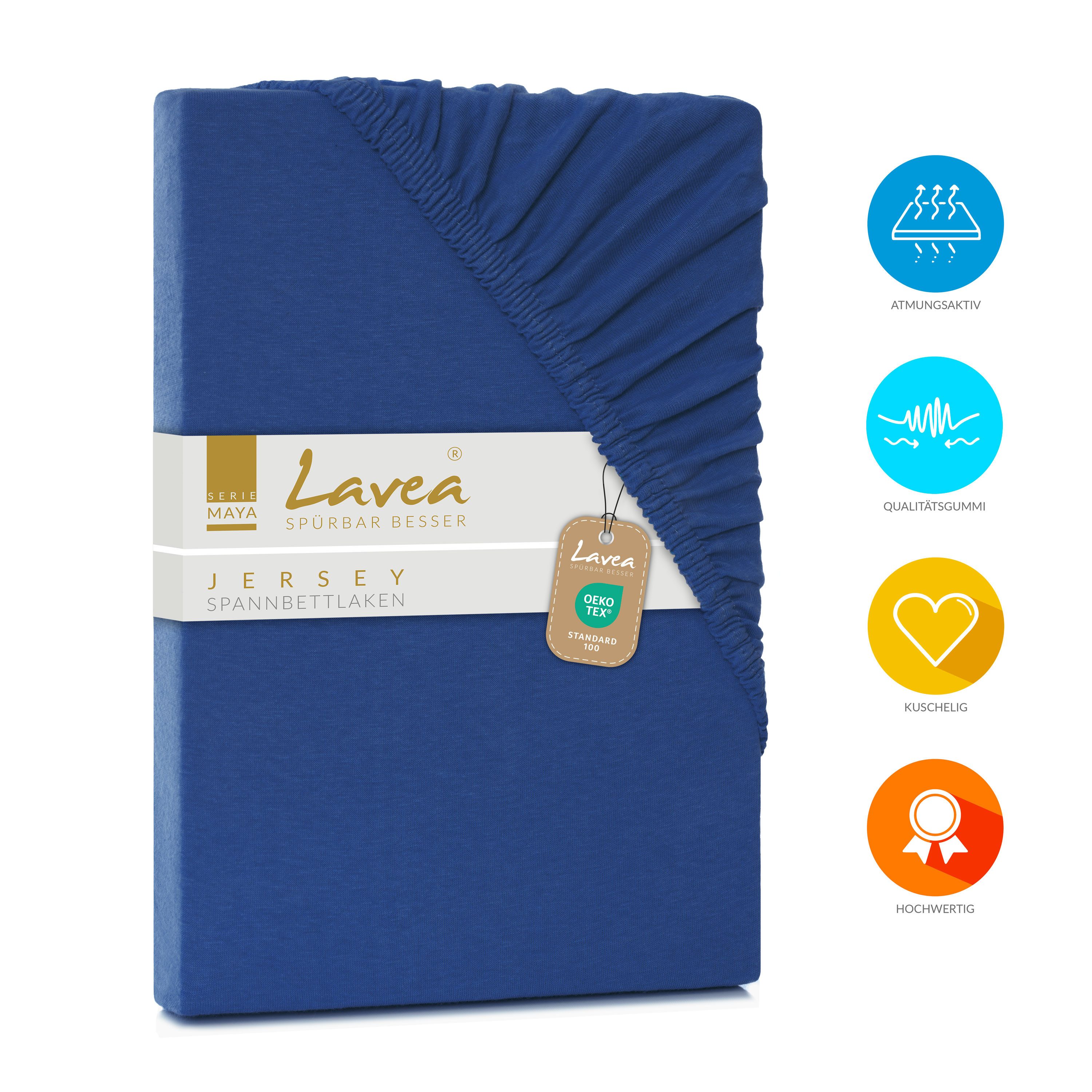 Lavea Spannbettlaken Maya, Betttuch aus 100% günstig online kaufen