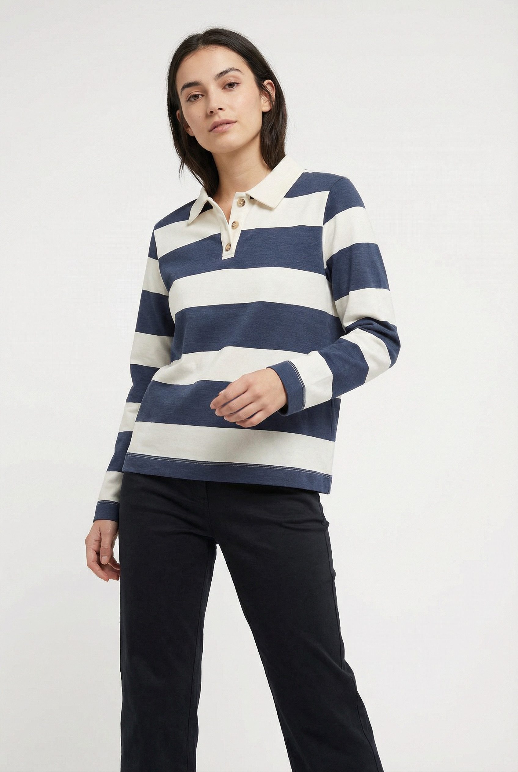 soyaconcept Langarm-Poloshirt SC-BARNI 48 günstig online kaufen