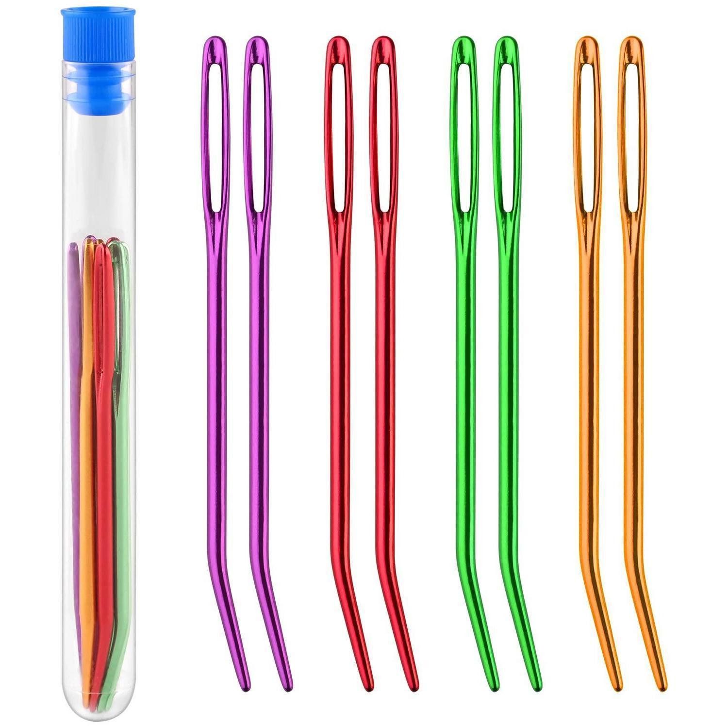 LuxusKollektion Stopfnadel Stopfnadeln Set 8Stk Jumbo gebogen Stahl, 8 St.
