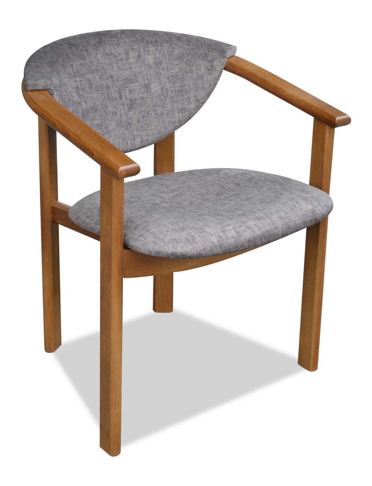 JVmoebel Stuhl Stuhl Polster Stuhl Designerstuhl Esszimmer Lehnstuhl Luxus Möbel Neu (1 St) Grau