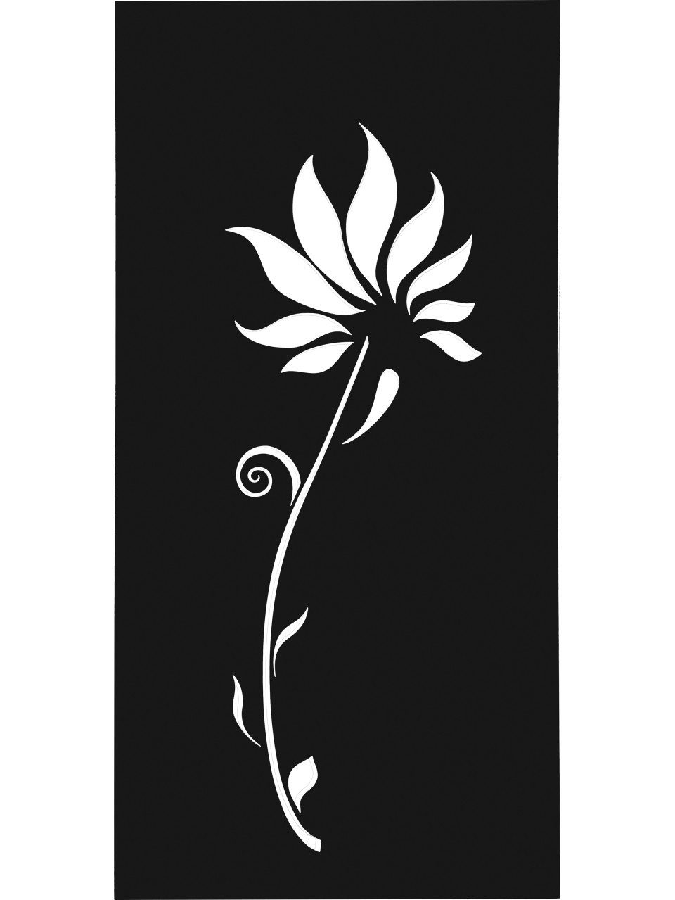 Floraworld Gartenzaun Floraworld Sichtschutz Garten Dekor Lilie 178 x 90