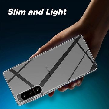 CoolGadget Handyhülle Transparent Ultra Slim Case für Sony Xperia 5 IV 6,1 Zoll, Silikon Hülle Dünne Schutzhülle für Xperia 5 IV 2022 Hülle