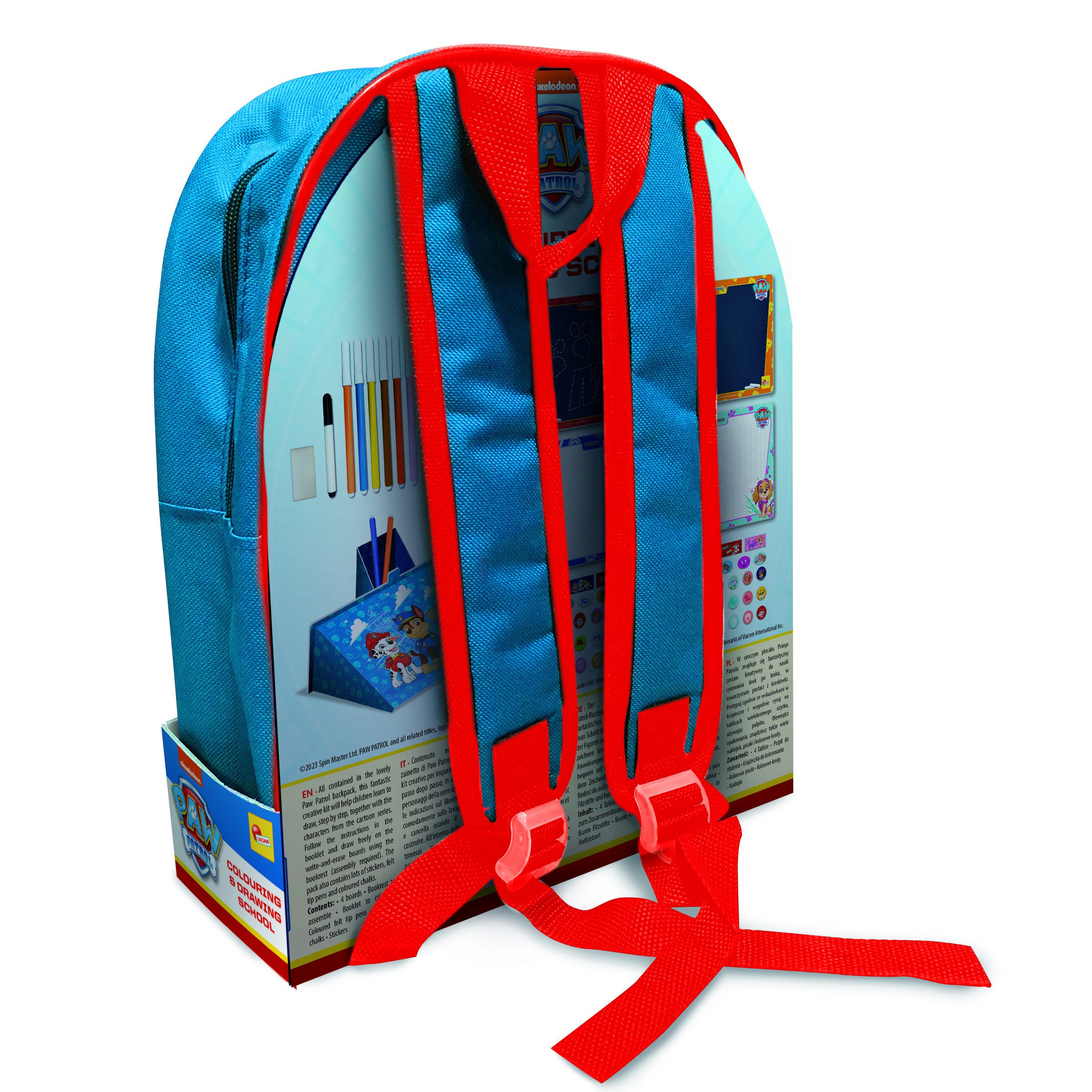 Lisciani Kreativset Paw Patrol Mal- und Zeichenschule mit Rucksack