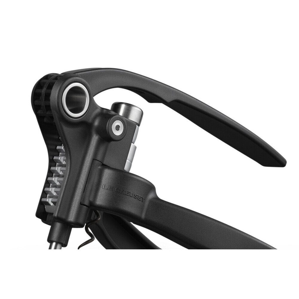 LE CREUSET Korkenzieher Hebelkorkenzieher Leverpull LM-250 19 cm schwarz, Kunststoff