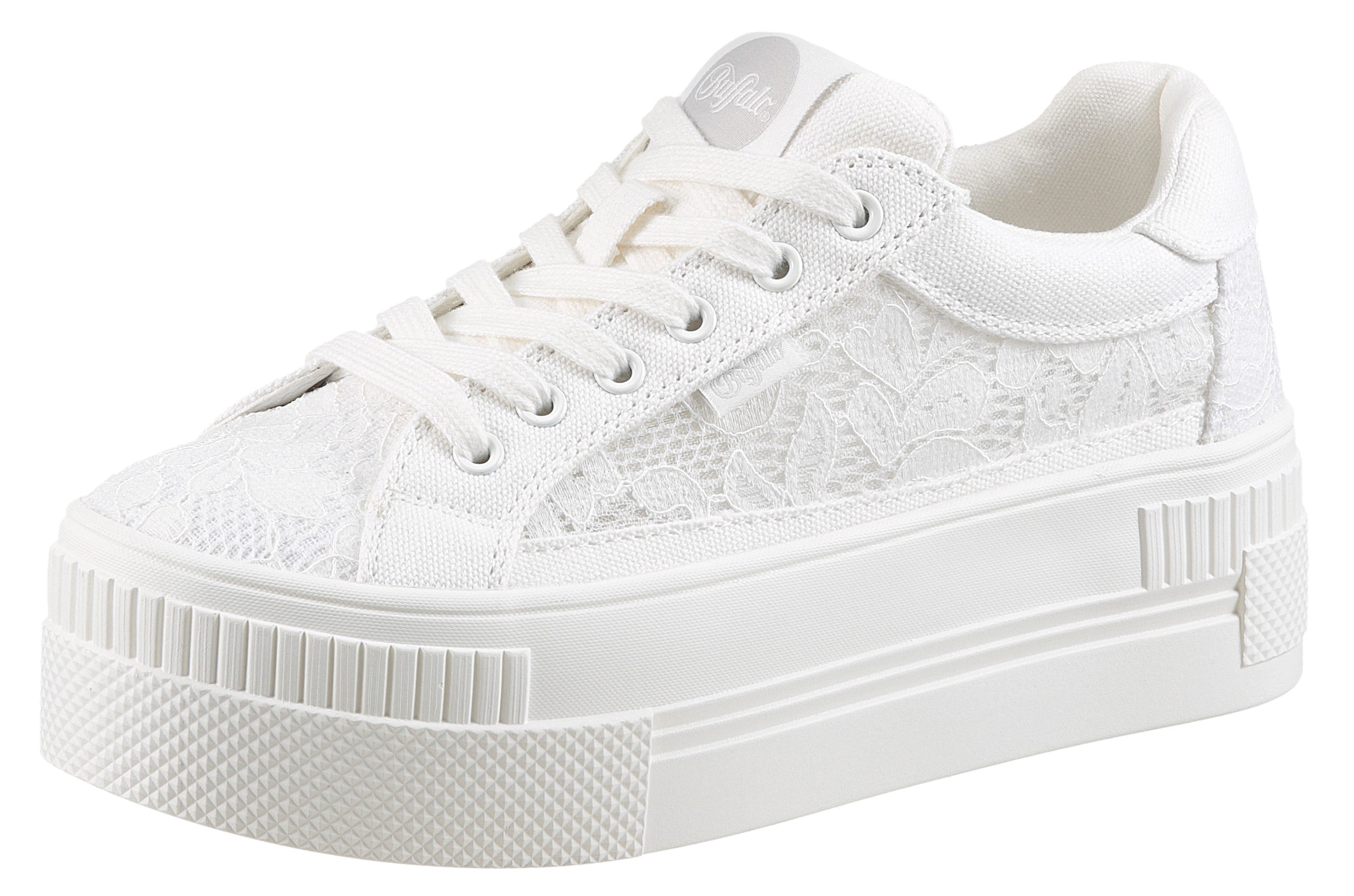 Buffalo PAIRED BLOOM Plateausneaker, Schnürschuh, Halbschuh, Freizeitschuh günstig online kaufen