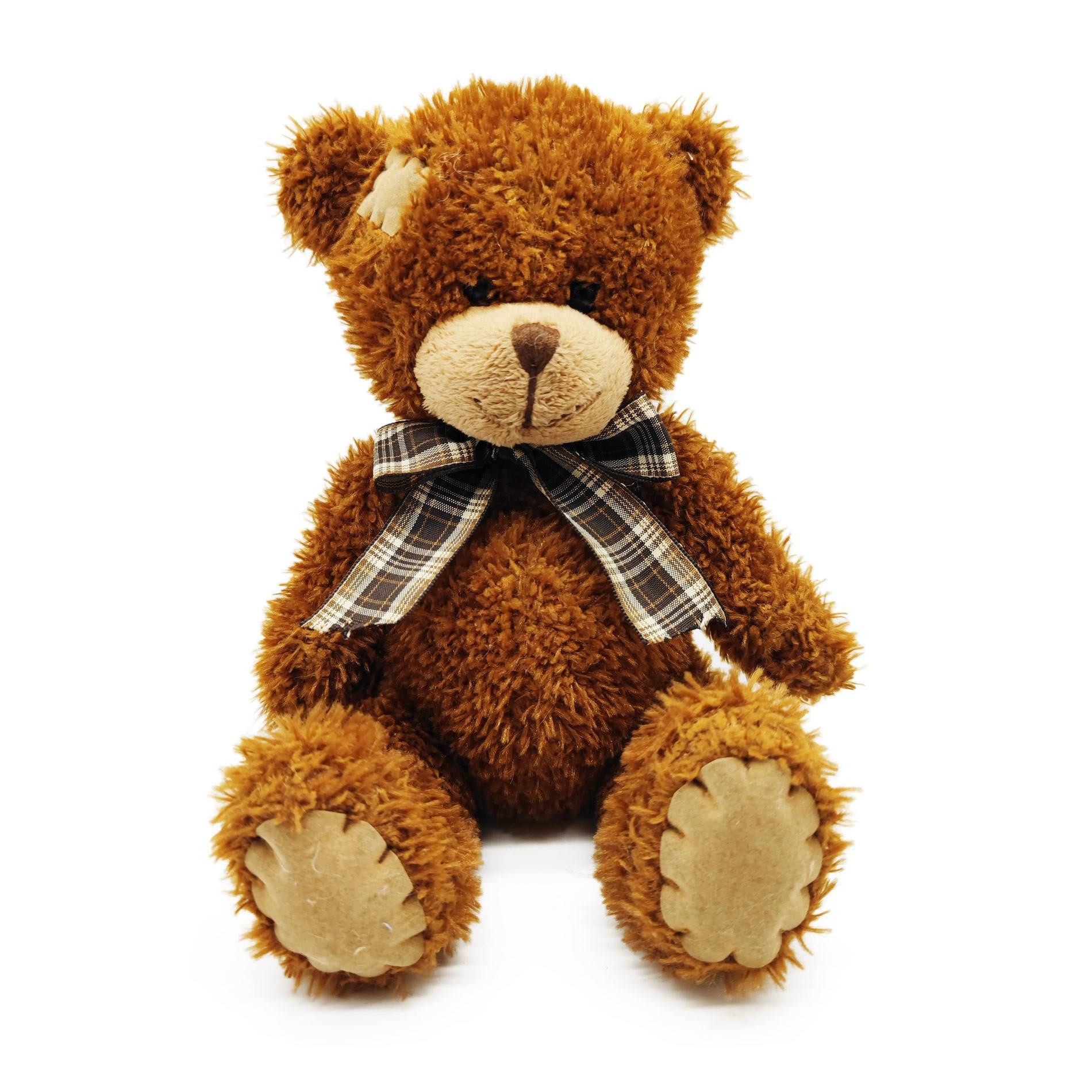 Teddys Rothenburg Kuscheltier Teddybär 25 cm braun mit Flicken