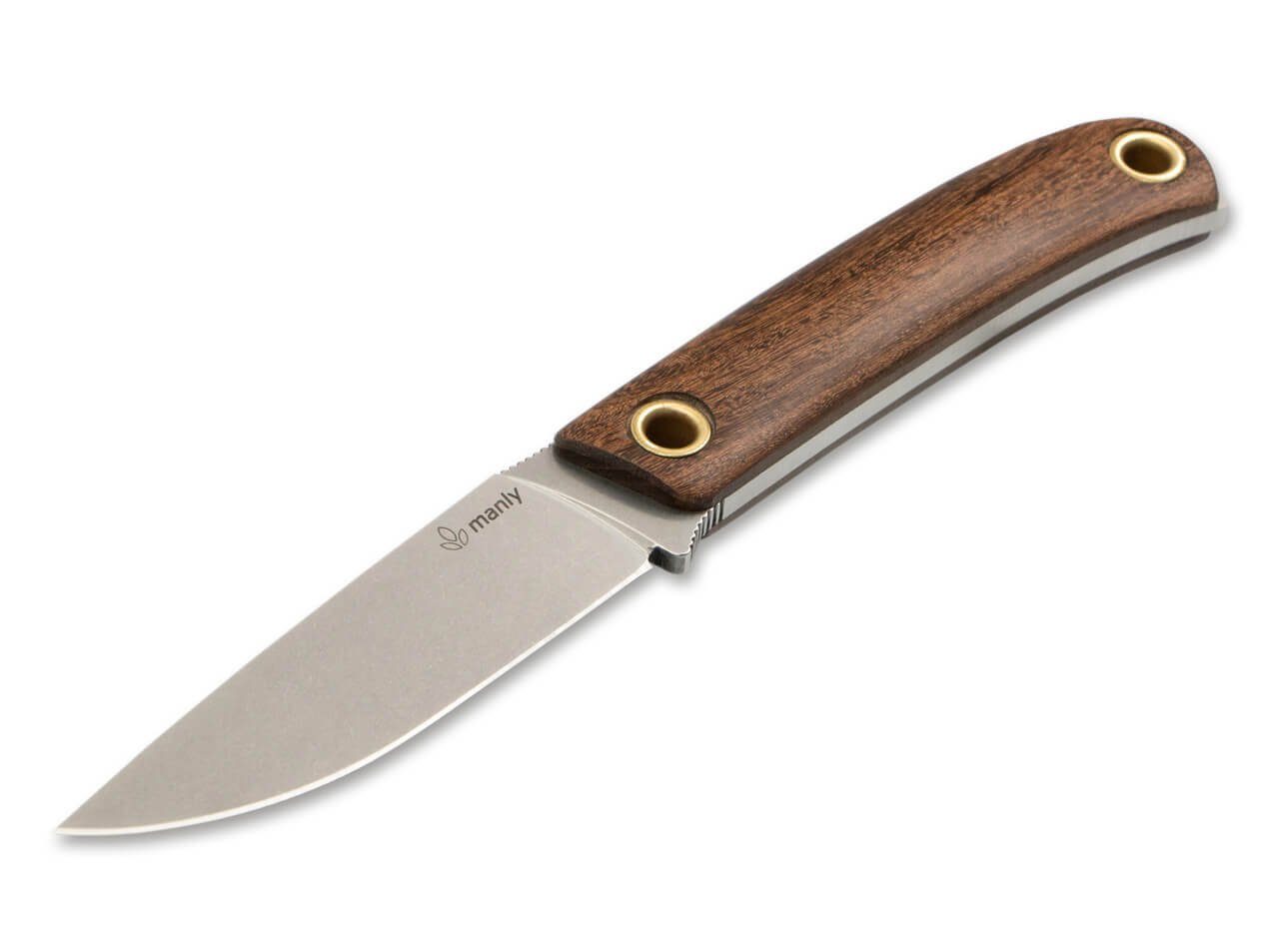 Manly Universalmesser Manly Patriot D2 Guayacan feststehendes Messer mit Scheide, (1 St), Scheide inklusive, Edelstahlklinge