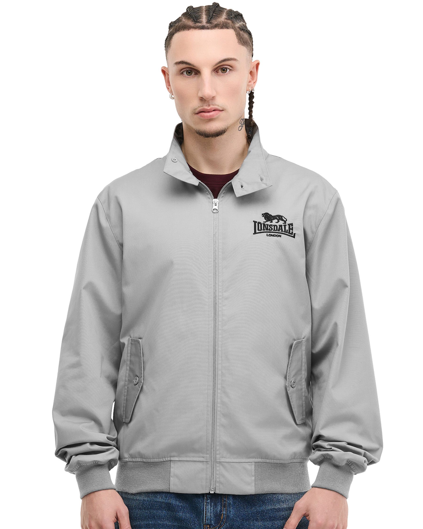 Lonsdale Blusenjacke Harrington (Packung, 1-St., 1 Jacke) Gerippter Kragen