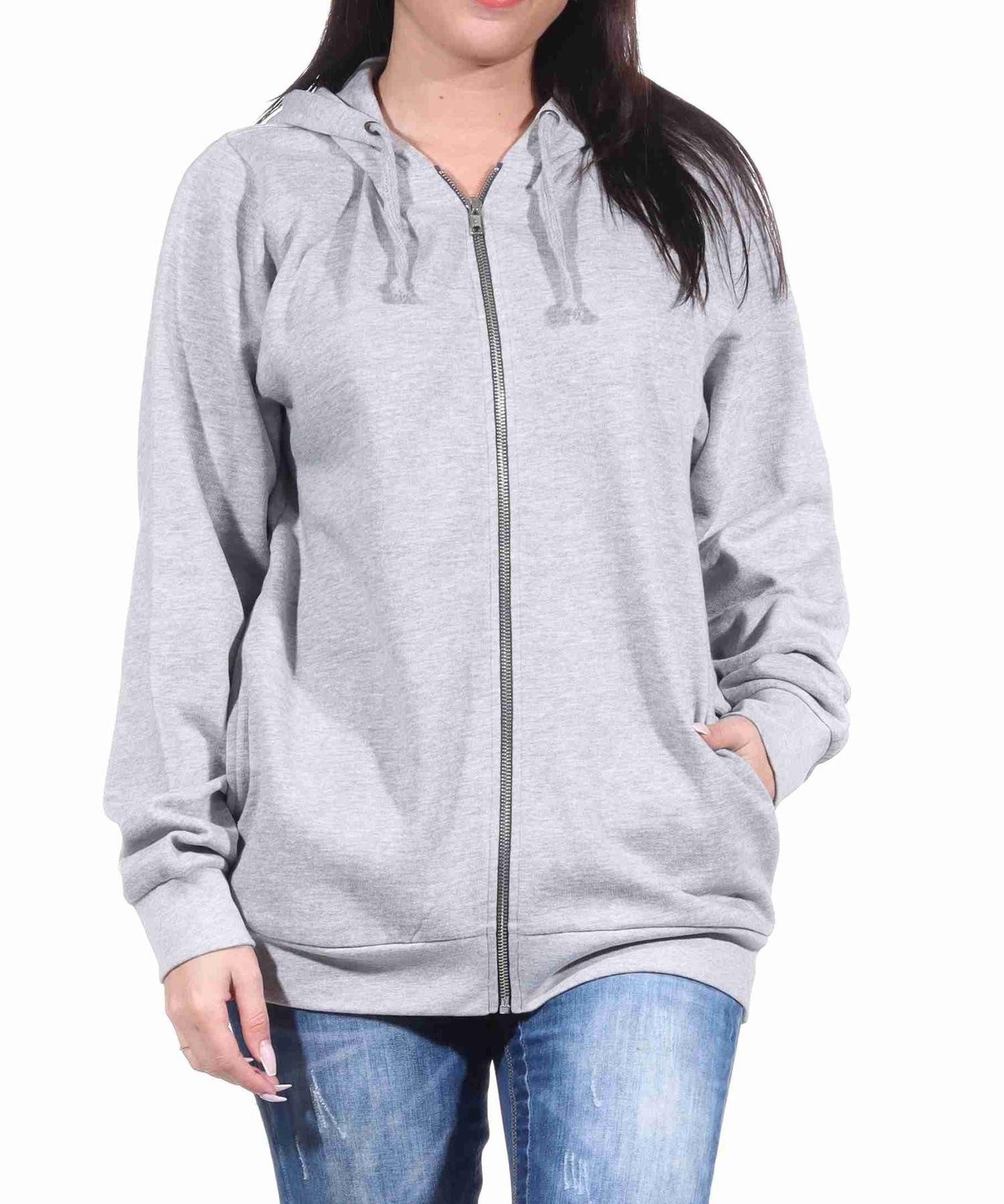 Normann Relaxanzug Damen Jacke mit Kapuze für Hausanzug oder Sportanzug Oberteil