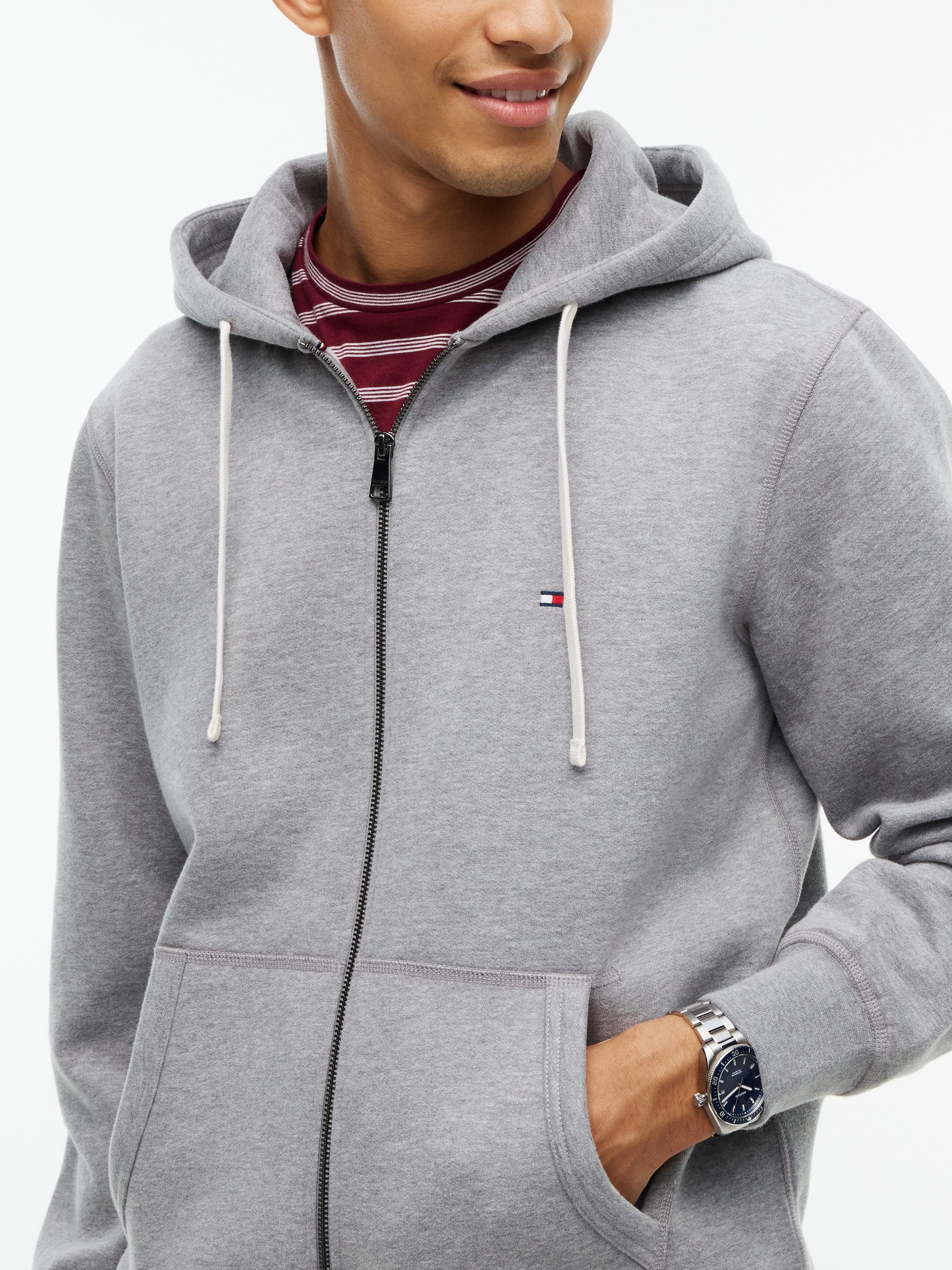 Tommy Hilfiger Kapuzensweatjacke ESSENTIAL FLEECE HOODED REGULAR