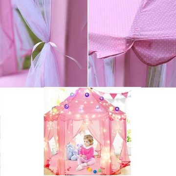 JOKA international Spielzelt Sechseckiges Kinderzelt, Prinzessinnenschloss rosa
