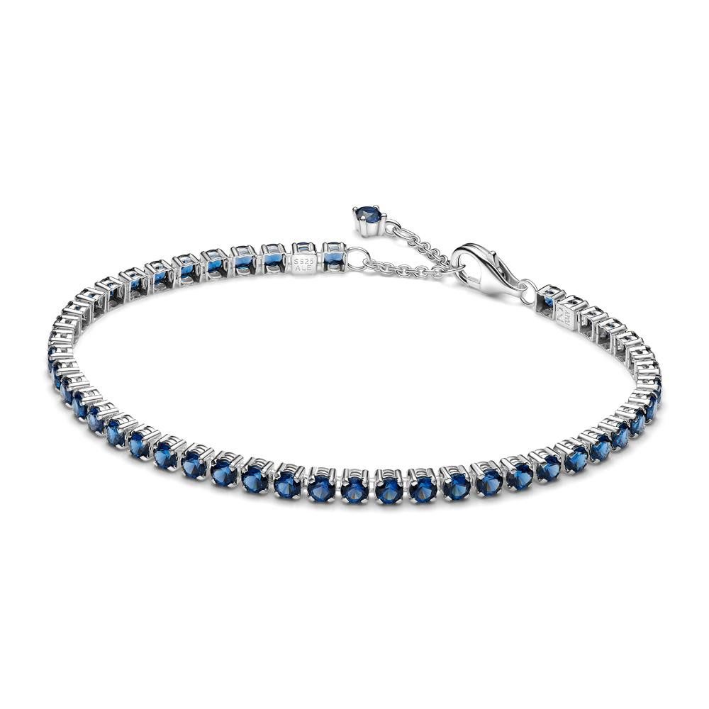 Pandora Armband Tennisarmband für Damen, 925er Silber, blaue Kristalle von günstig online kaufen
