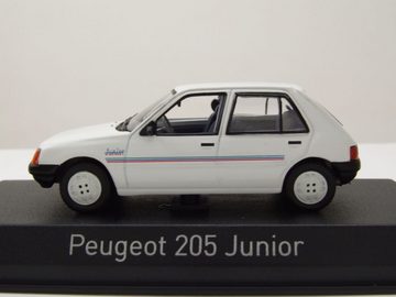 Norev Modellauto Peugeot 205 Junior 1988 weiß Modellauto 1:43 Norev, Maßstab 1:43