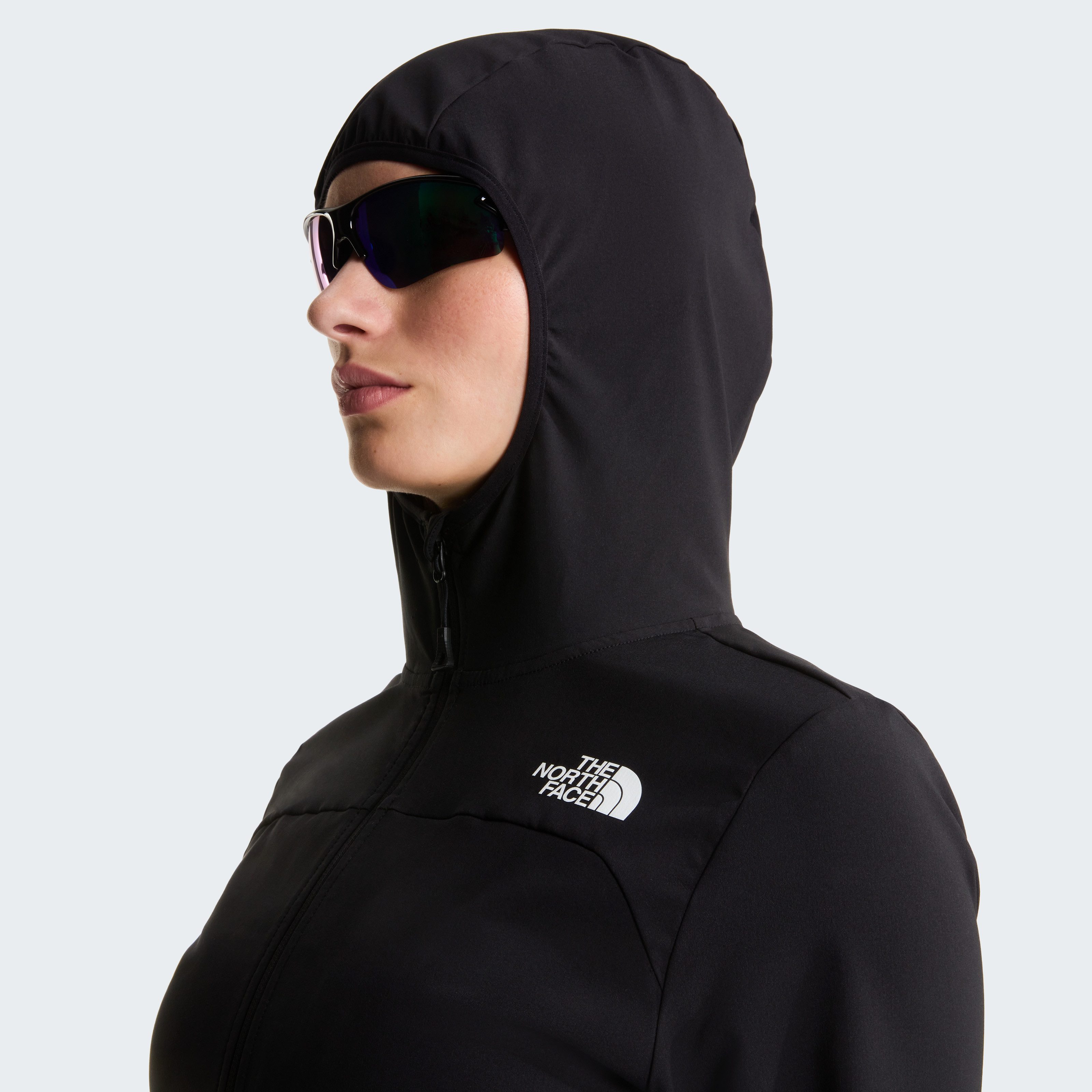 The North Face Softshelljacke W NIMBLE HOODIE 2 sportlicher Stil, aus hochelastischem Material, WindWall™-Gewebe