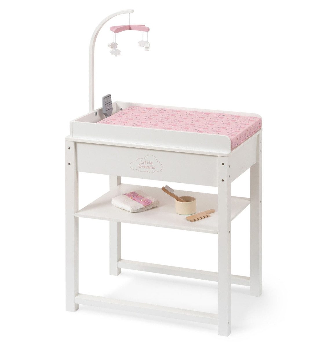 ELLA & PIET® Puppenwickeltisch SPLASHY mit Badewanne und Mobile aus Holz (W günstig online kaufen