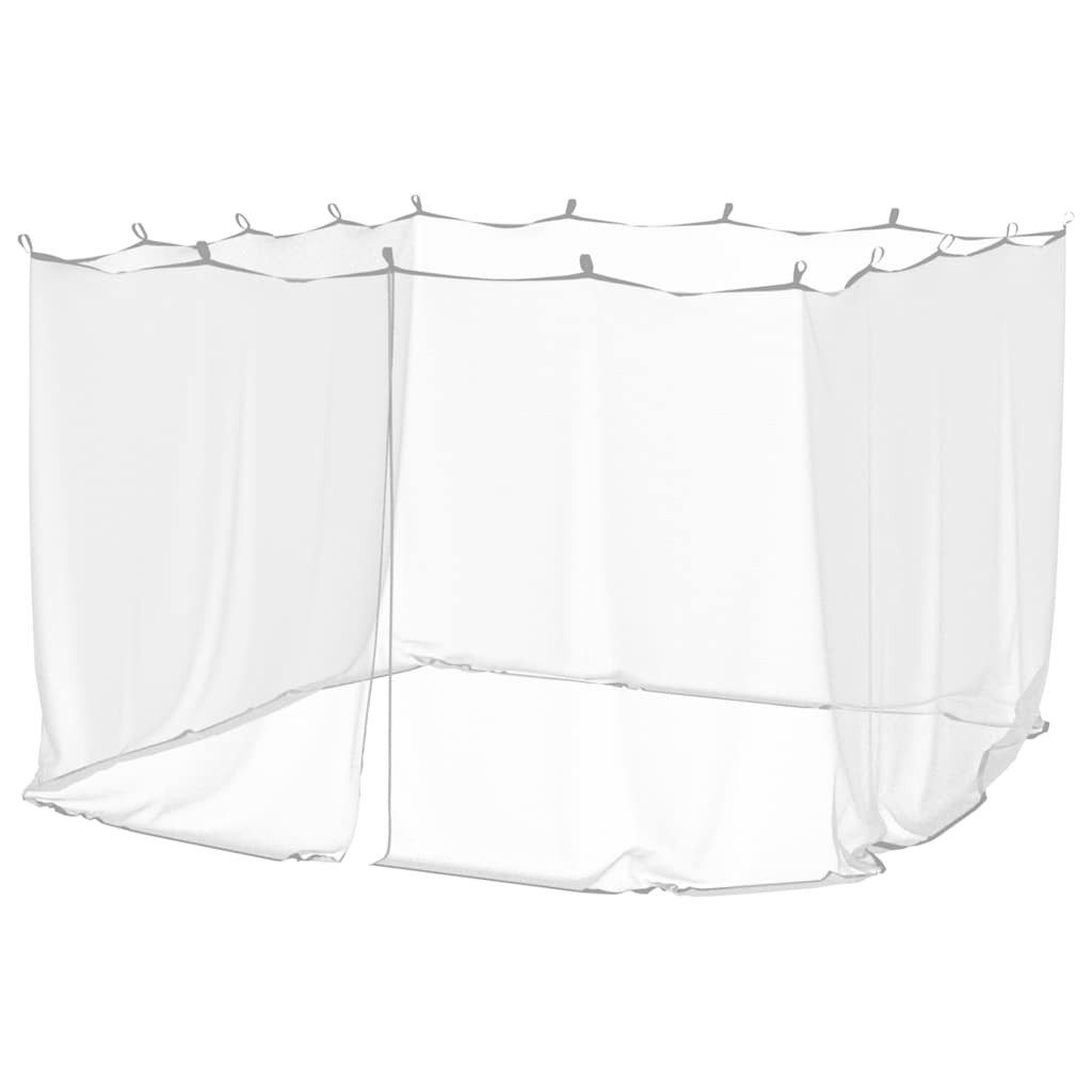 vidaXL Moskitonetz Moskitonetz für den Außenbereich, 220 Maschen, Weiß, 300 x 300 x 200 c