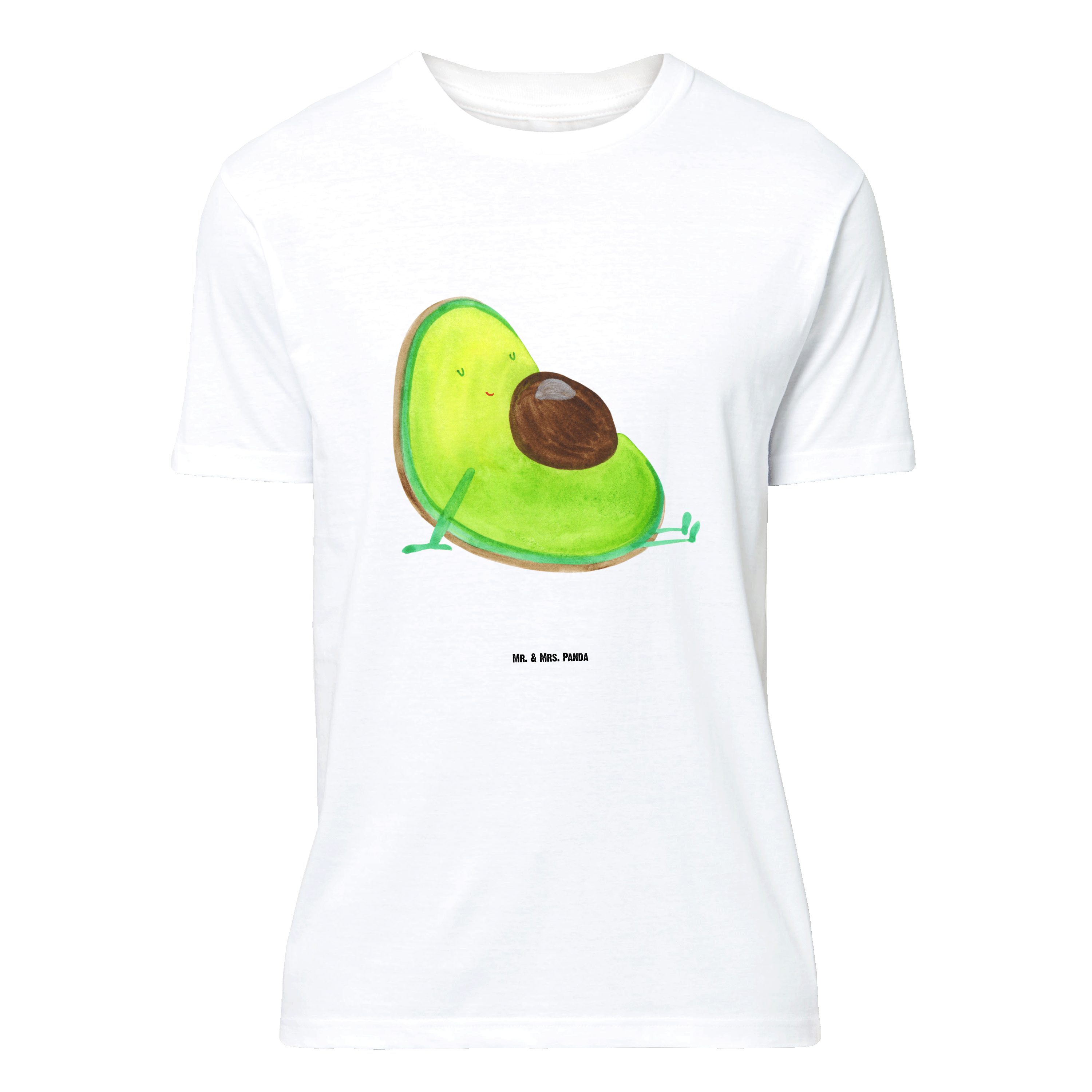 Mr. & Mrs. Panda T-Shirt Avocado Schwangerschaft, Größe XL T-Shirt, Weiß, Shirt, Schwangerscha (Packung) Schwanger Erstes Kind Geburt