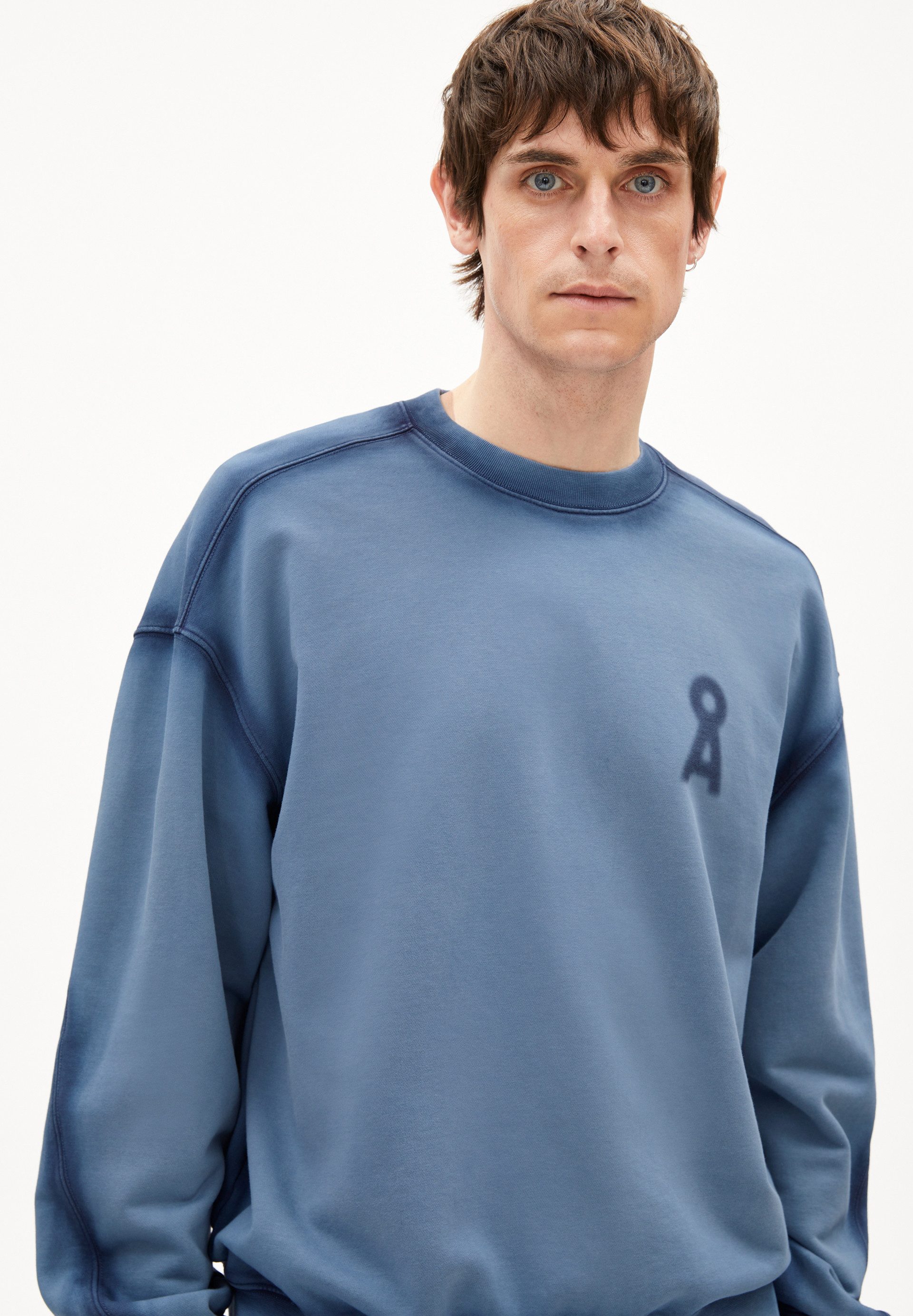 Armedangels Sweatshirt EMAAL GMT DYE SPRAY Sweatshirt aus Bio-Baumwolle Relaxed Fit