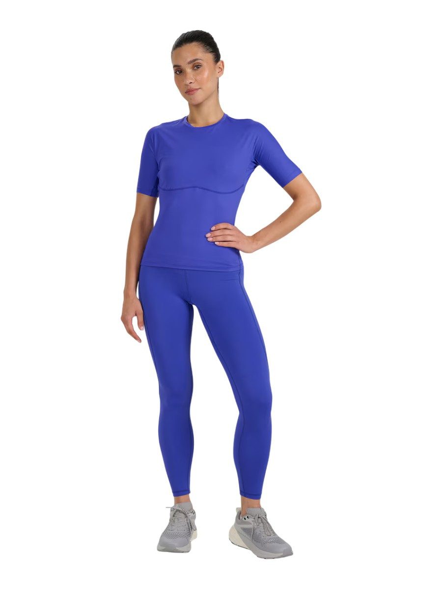 4F Leggings FNK F363 (schnelltrocknend, hoher Bund) kobaltblau Damen