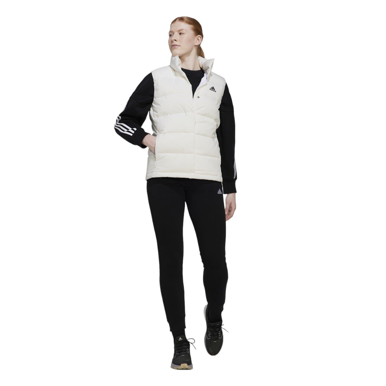 adidas Performance Daunenweste Helionic (100% rec. Polyester) weiss Damen