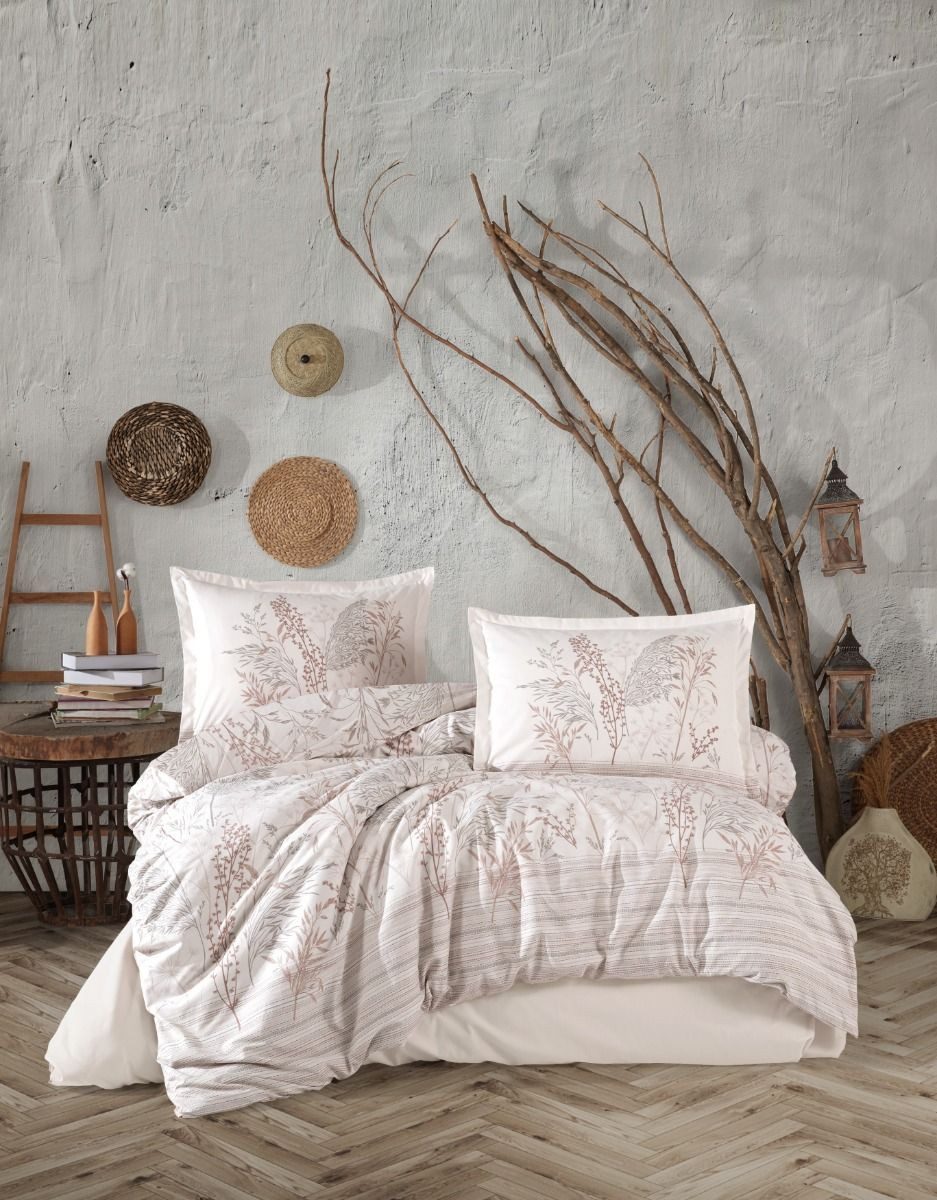 EmirtexHome Bettwäsche LAVELLA GULAY BETTBEZUG SET RANFORCE, 200X220 CM 4-DELIG, Baumwolle, 4 teilig