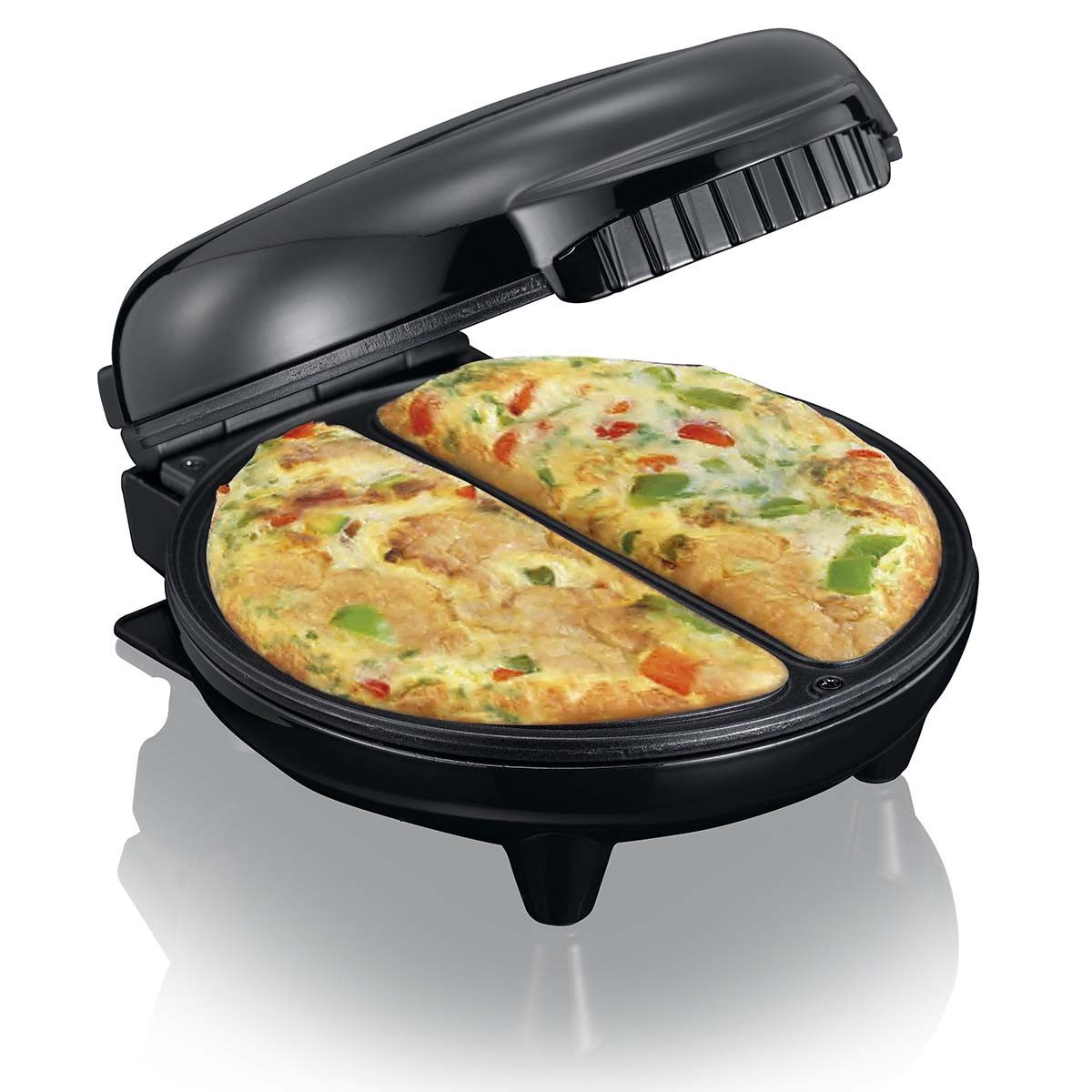 MELISSA Omelette-Maker 16250086, 750 W, Antihaftbeschichtung, für 2 Omeletts gleichzeitig, kompakte Bauweise