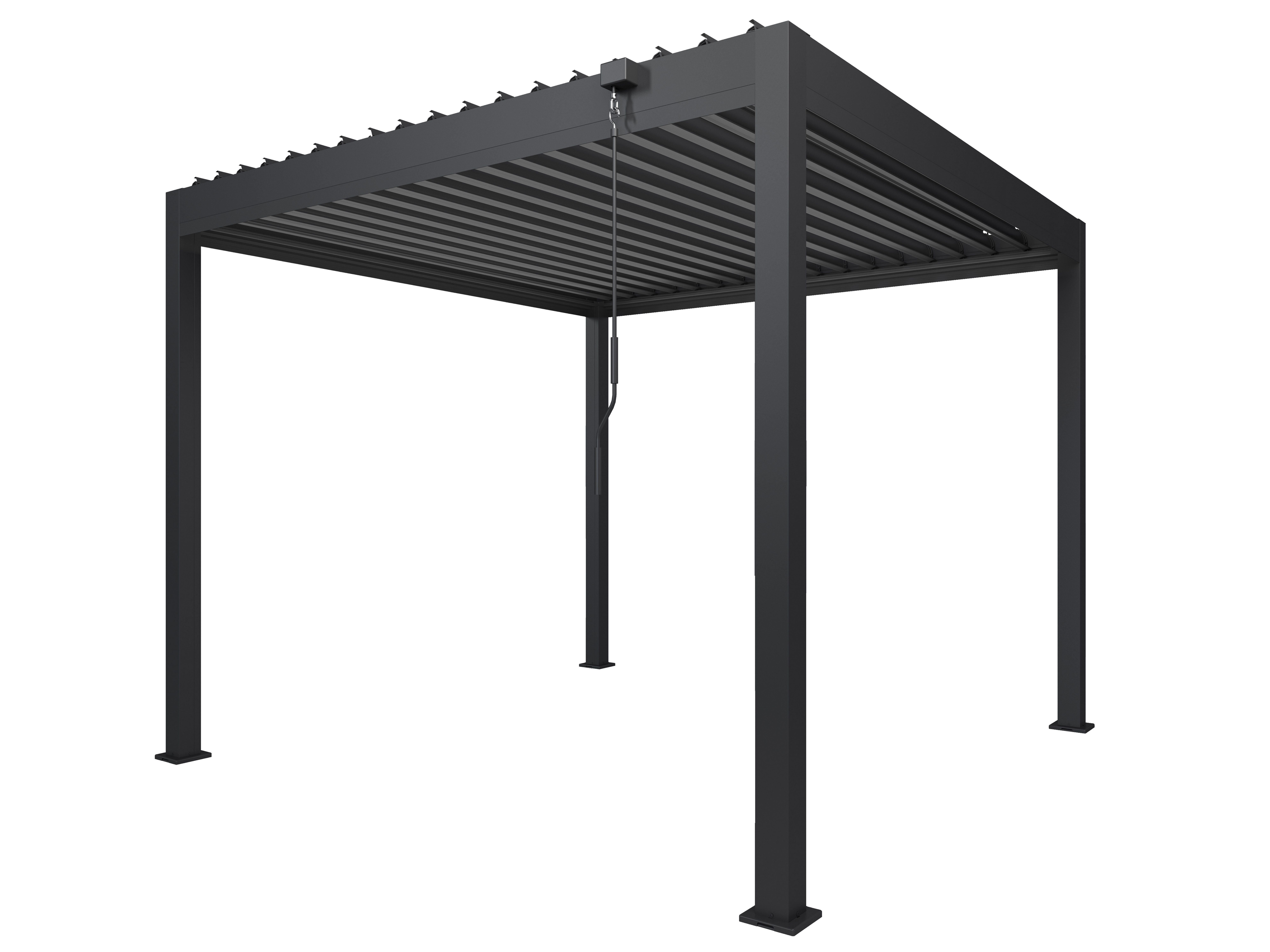 KONIFERA Pavillon Pergola Alhambra Steel, verschiedene Größen, ohne Seitenteile