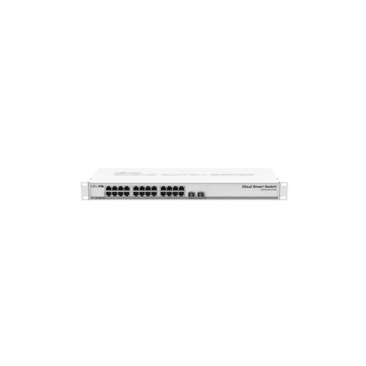 SFP+ 24-Ports, Smart Netzwerk-Switch Switch, 2 MikroTik Cloud - CSS326-24G-2S+RM