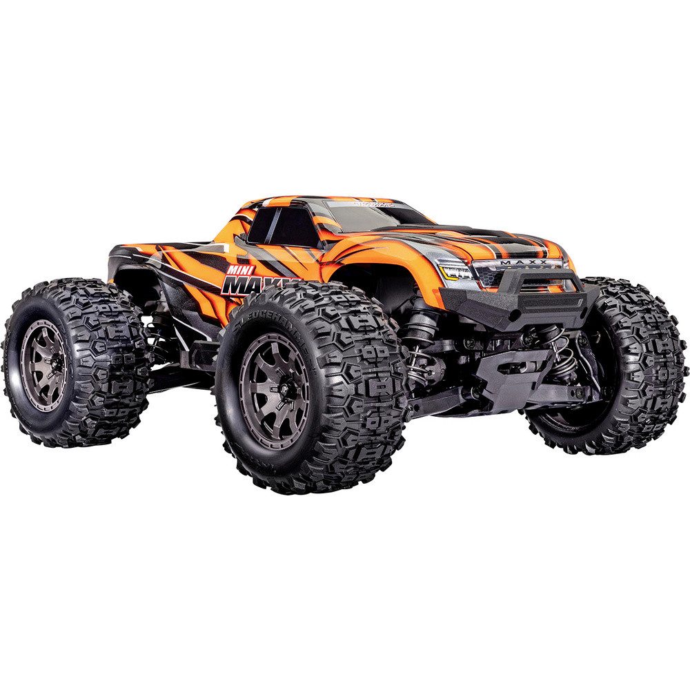 Traxxas RC-Truck Traxxas Mini Maxx BL-2s Orange Brushless 1:10 RC Modellauto Elektro Mo