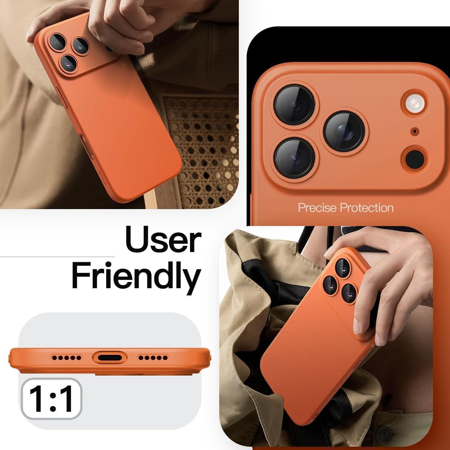 LuxusKollektion Smartphone-Hülle Handyhülle iPhone 17 Pro Dünn Kameraschutz Orange