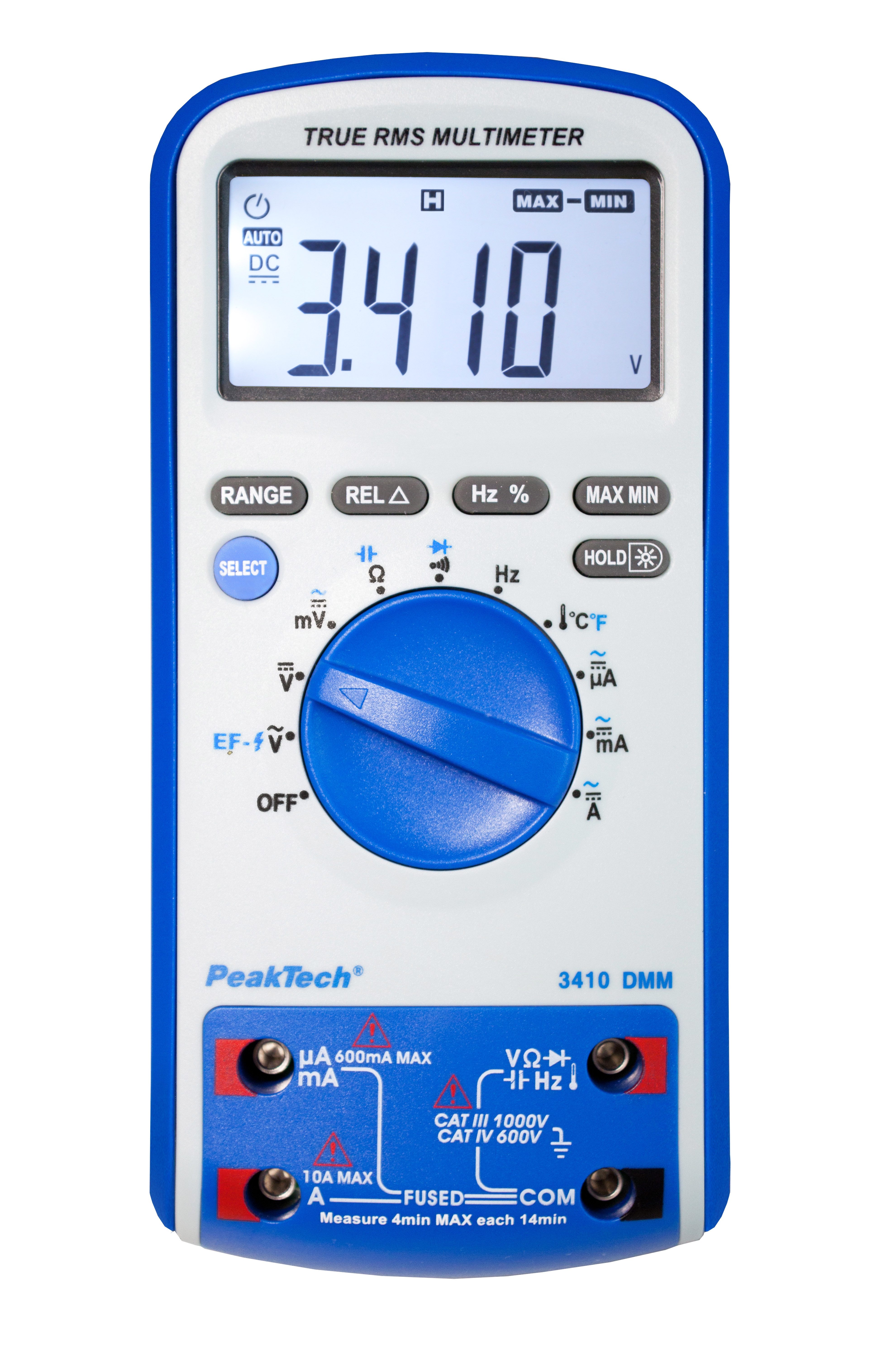 PeakTech Multimeter CAT III 1000V TRMS Digitalmultimeter 6000 Counts, NCV