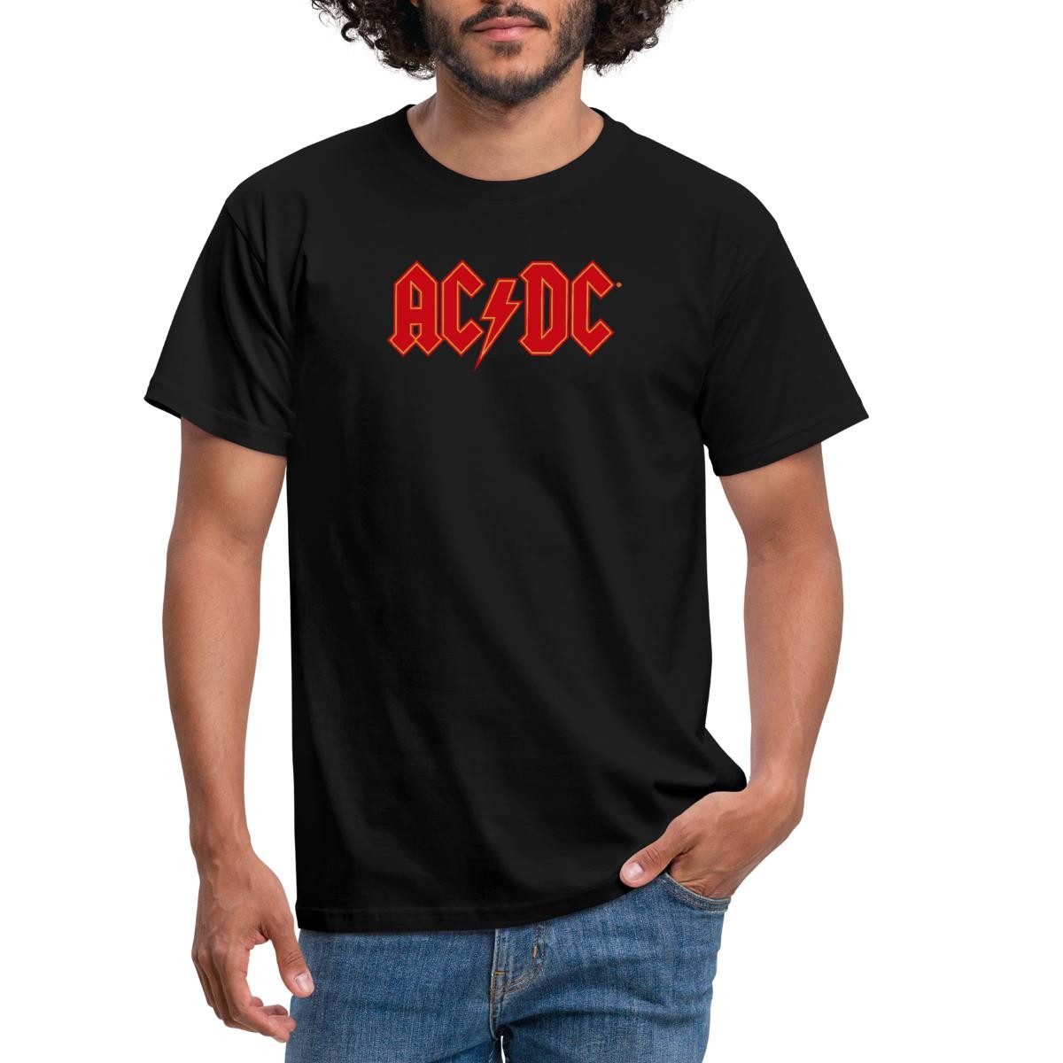 Spreadshirt T-Shirt AC/DC Rotes Logo Mit günstig online kaufen