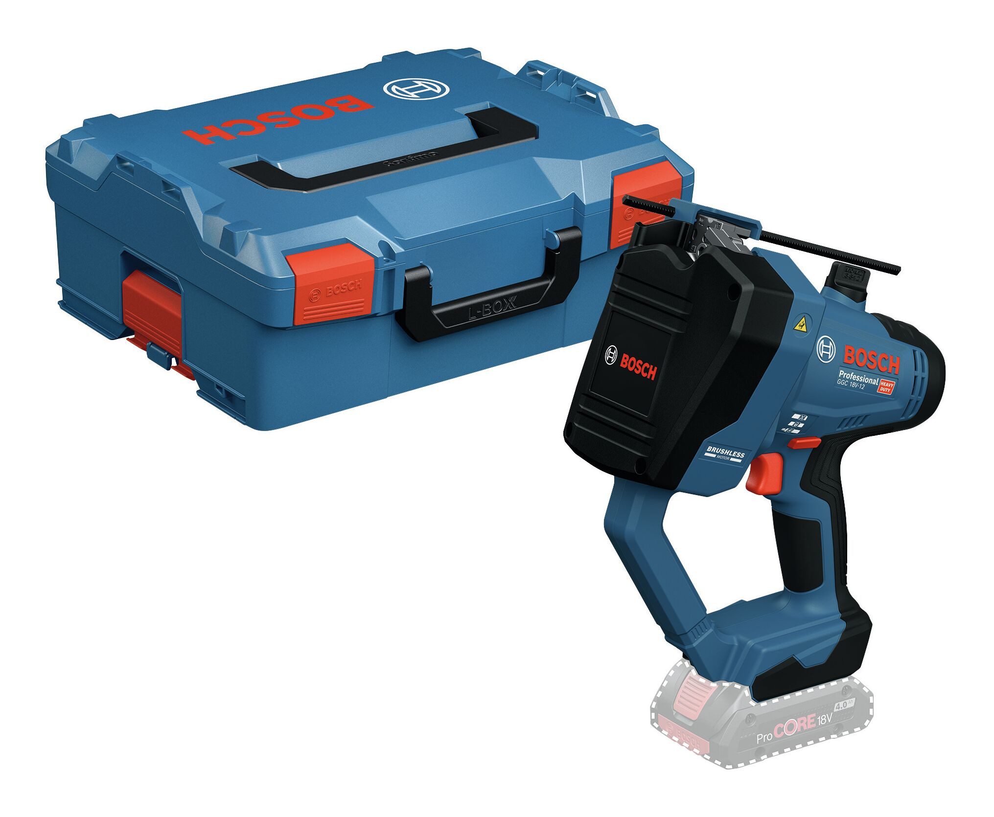BOSCH Akku-Gewindestangentrenner GGC 18V-12, 18 in V, Gewindestangenschneider Ohne Akku - in L-BOXX 162