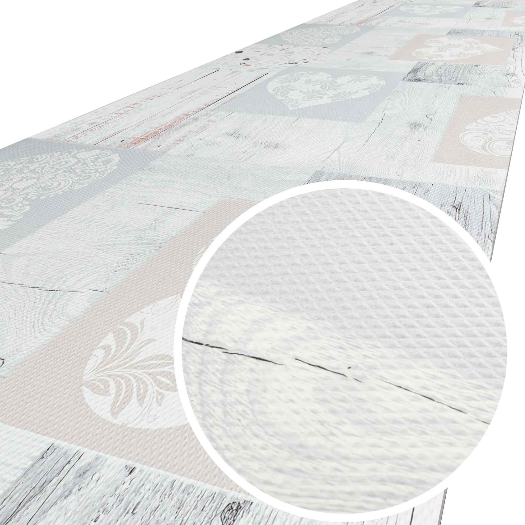 ANRO Küchenläufer MIRZA Hochwertig abwischbar Flurläufer Teppichläufer, Eckig, Höhe: 3 mm, Genarbt PVC – Bild 2 von 5